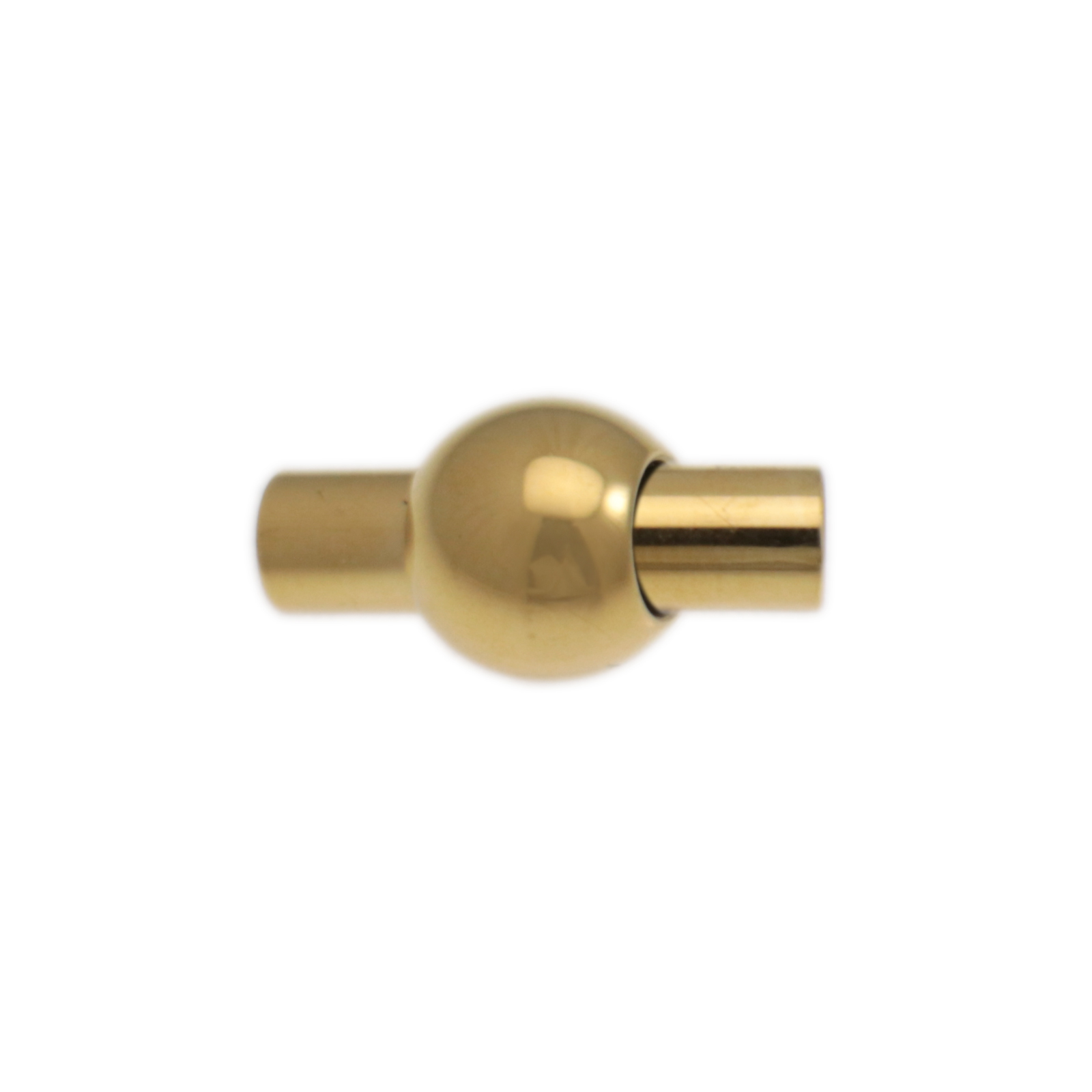 magnetverschluss mit endkappen edelstahl vergoldet 16mm (3mm innendurchmesser) | 1st