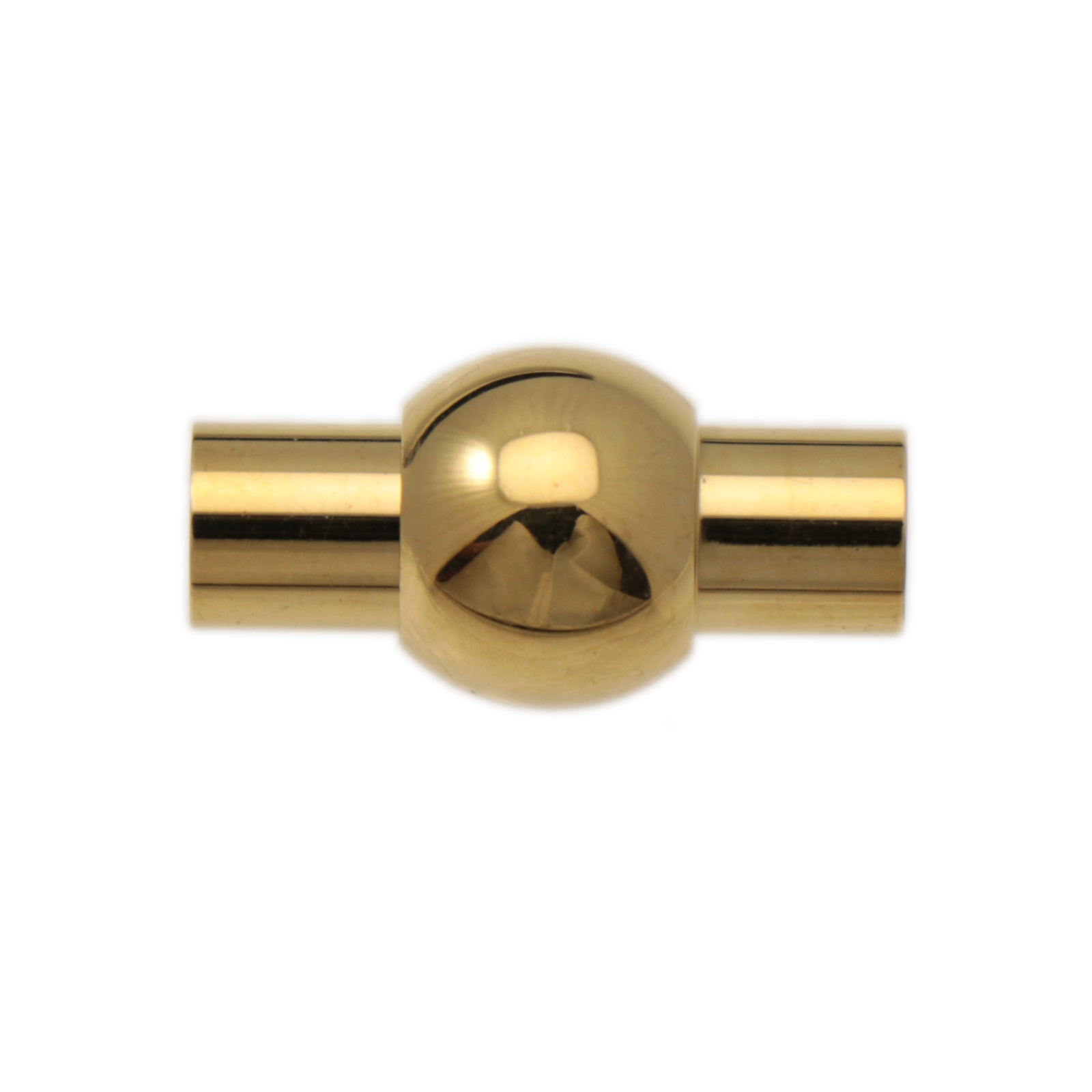 gold plated stainless steel magnetic clasp with ends 17mm (width 4mm) | 1pc