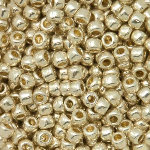 rocaille toho seed beads 6/0 permanent finish galvanized aluminum (pf558) | 10gr