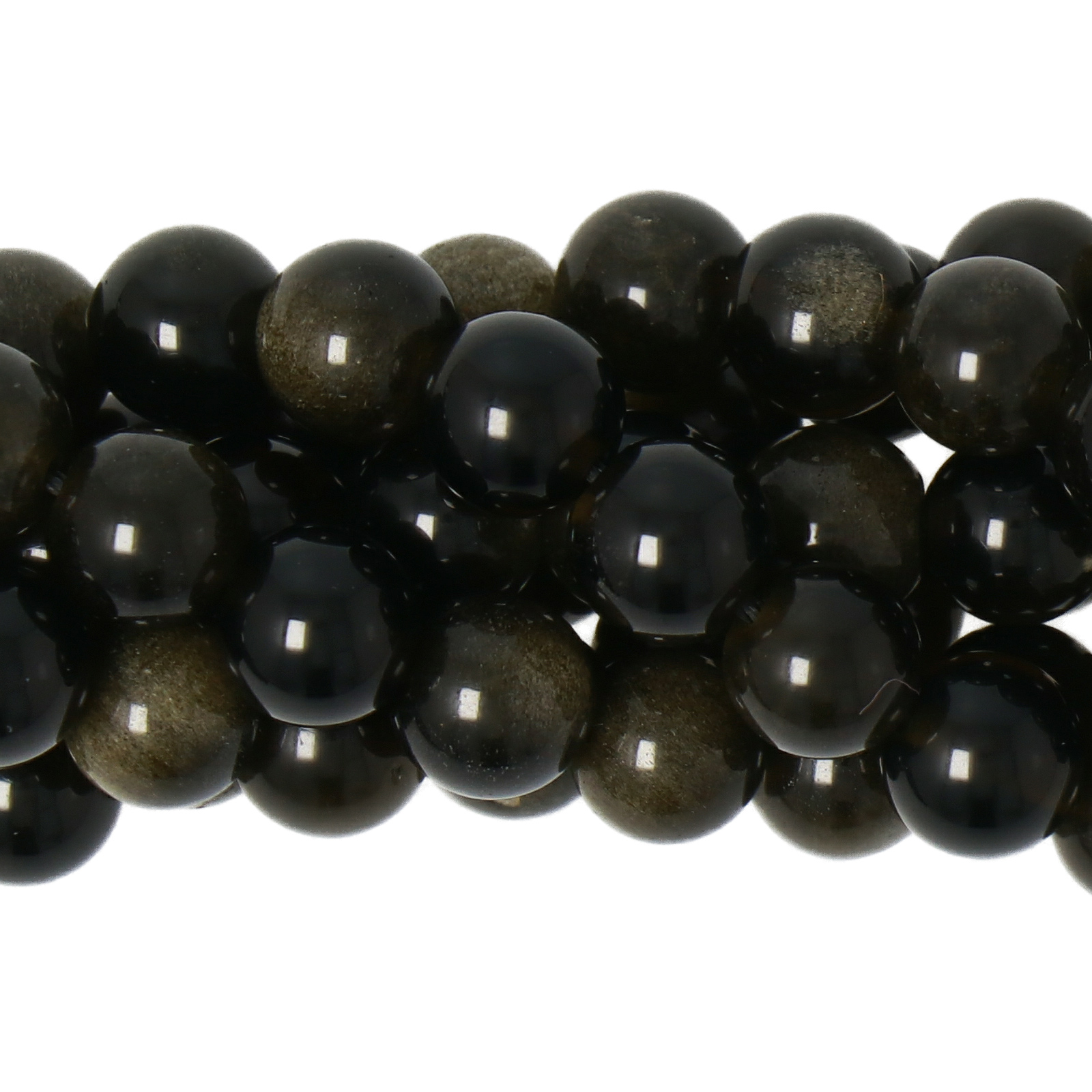 goldobsidian glatt runde 6mm | 20st