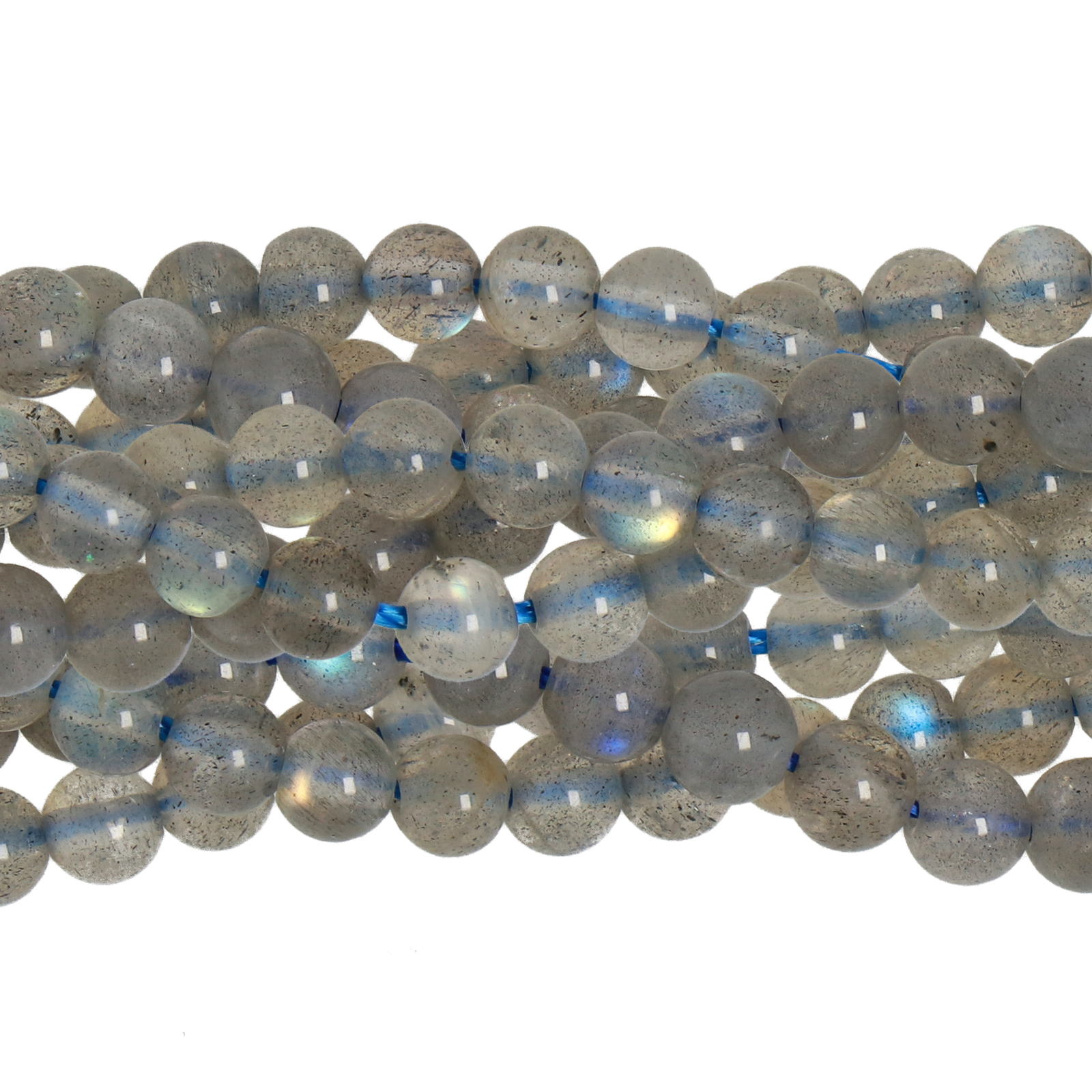 labradorite smooth round 4mm | 15/16-inch strand