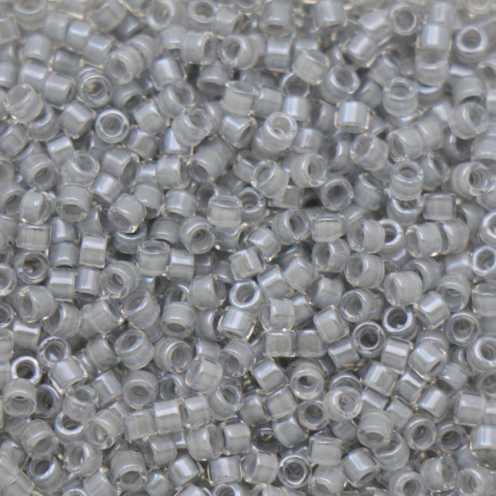 miyuki delica 11/0 - fancy lined pearl grey | 8gr