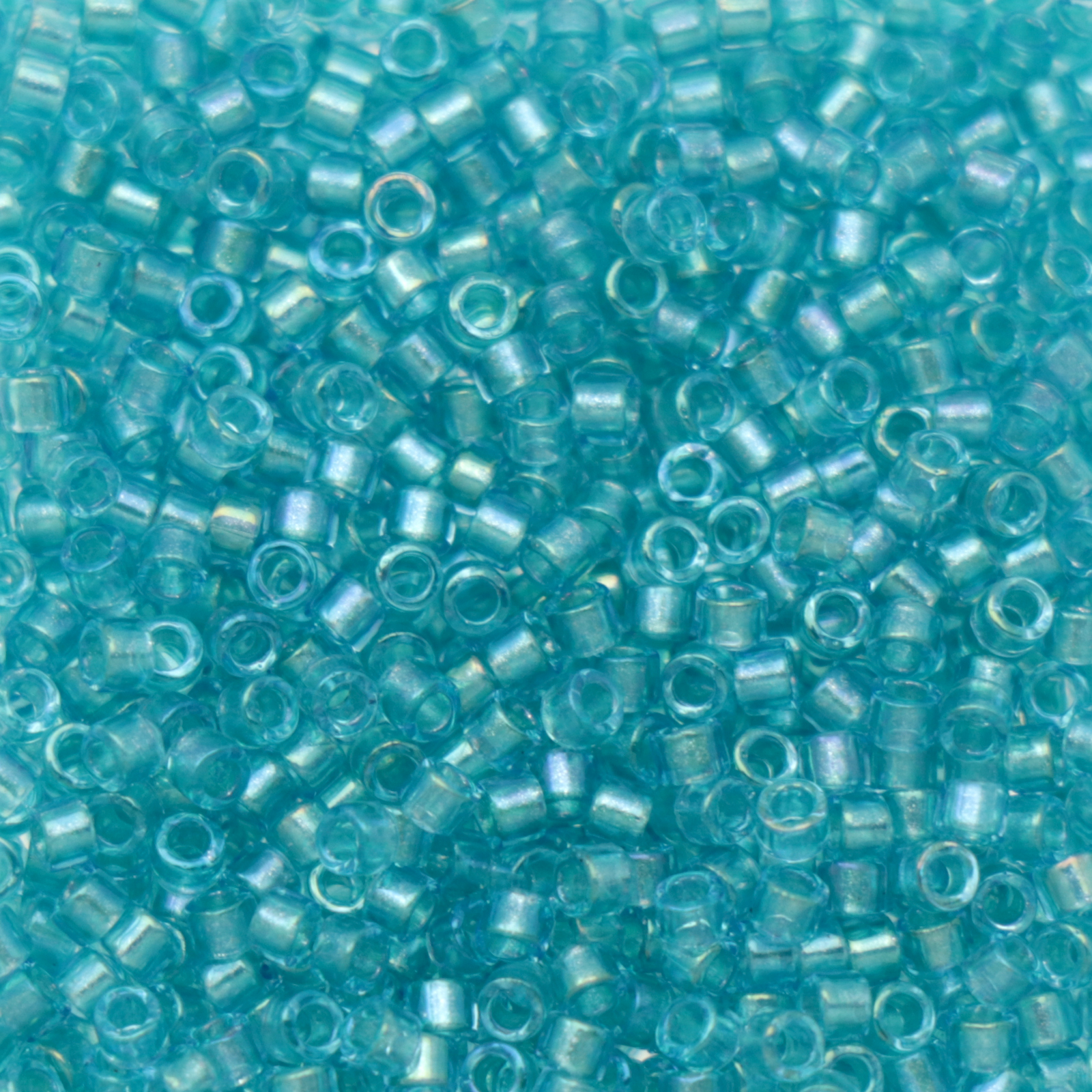 miyuki delica 11/0 - fancy lined aqua | 8gr