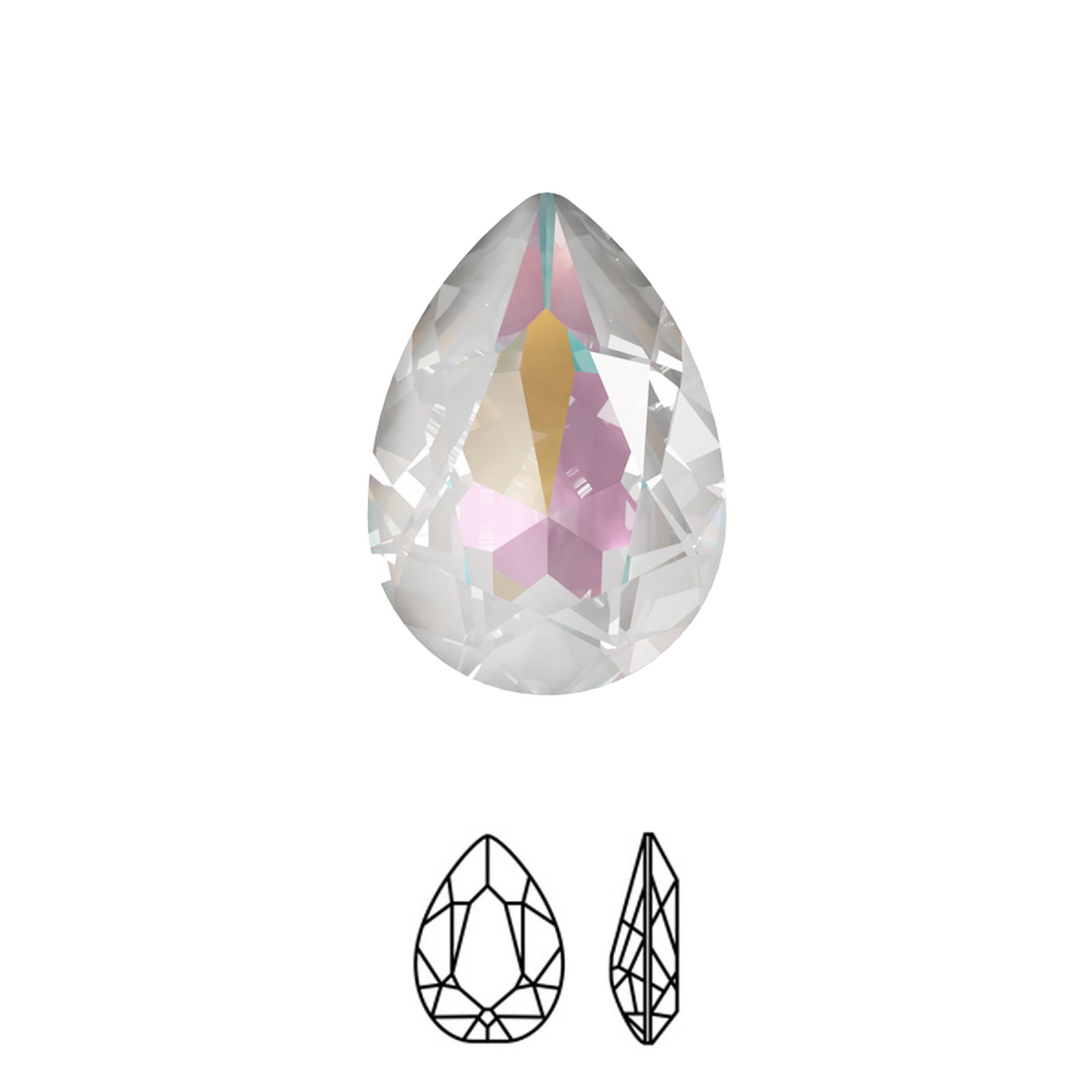 birne (4320) crystal light grey delite 14x10mm | 1st