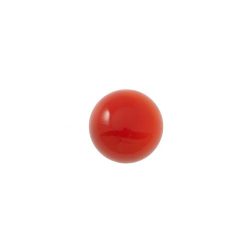 cabochon rot achat glatt runde 8mm | 2st
