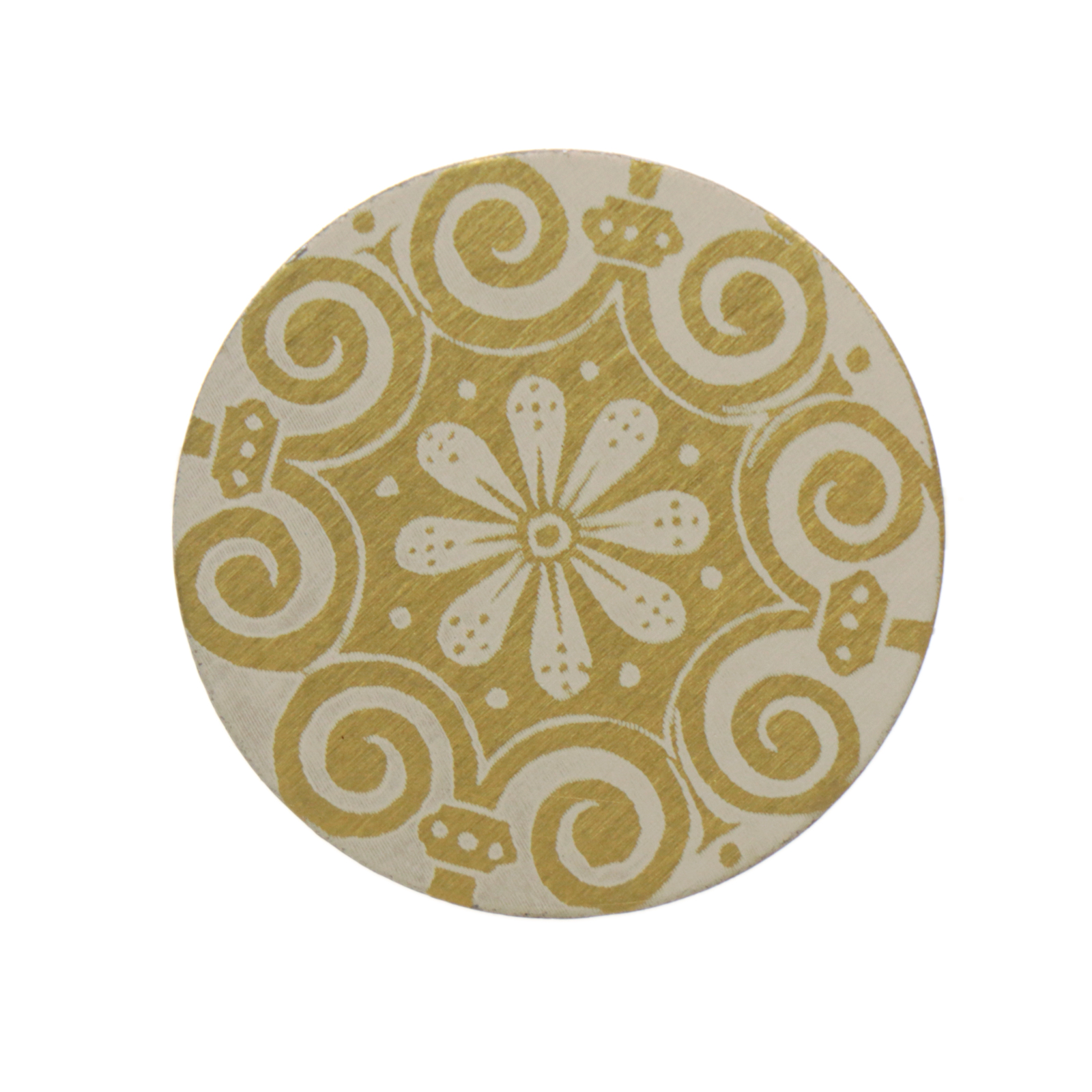 art blanks rund aluminium fancy gold 25mm - design mandala flower | 1st