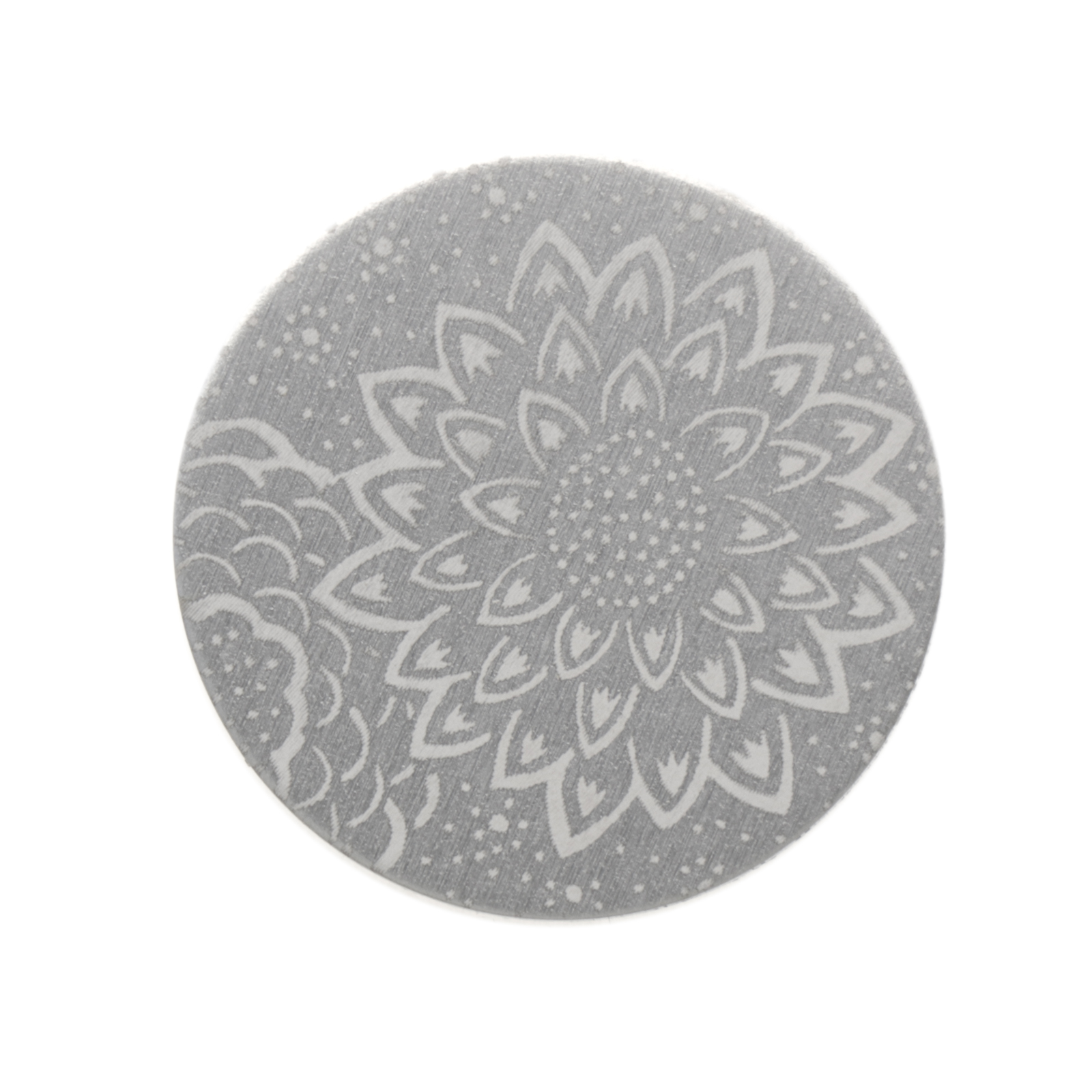 art blanks rund aluminium fancy silberfaber 25mm - design sunflower | 1st