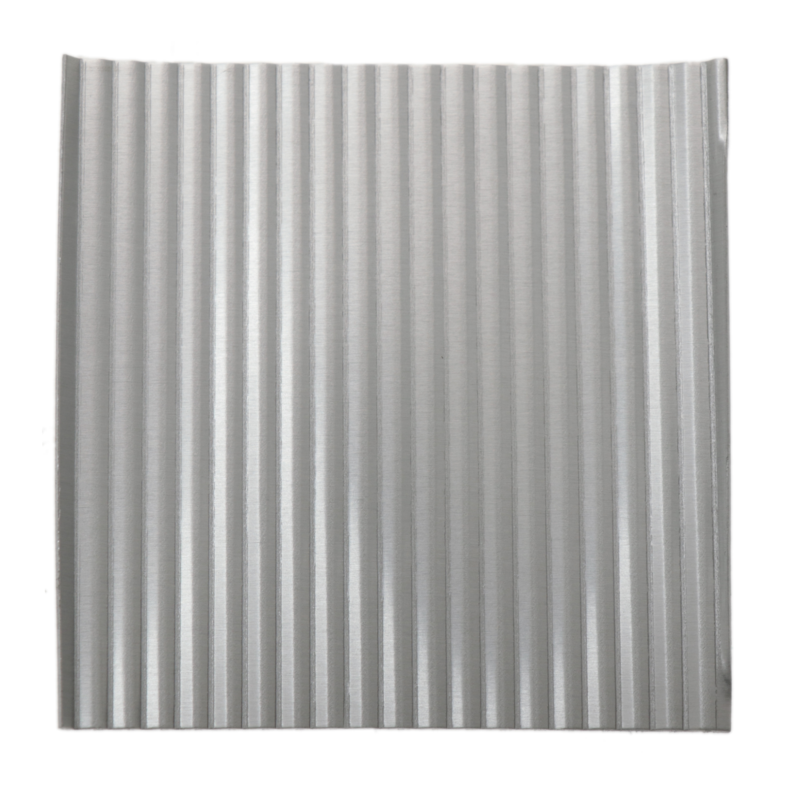 aluminum silver corrugated sheet 7,5cm - 22 gauge | 1pc