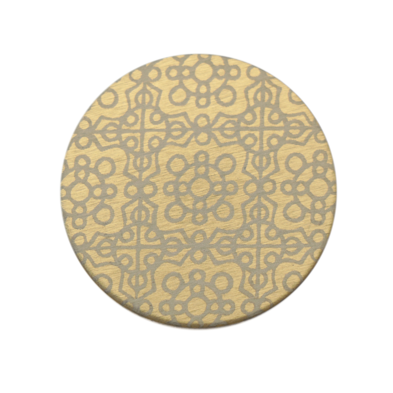 art blanks rund aluminium fancy gold 25mm - design tile | 1st