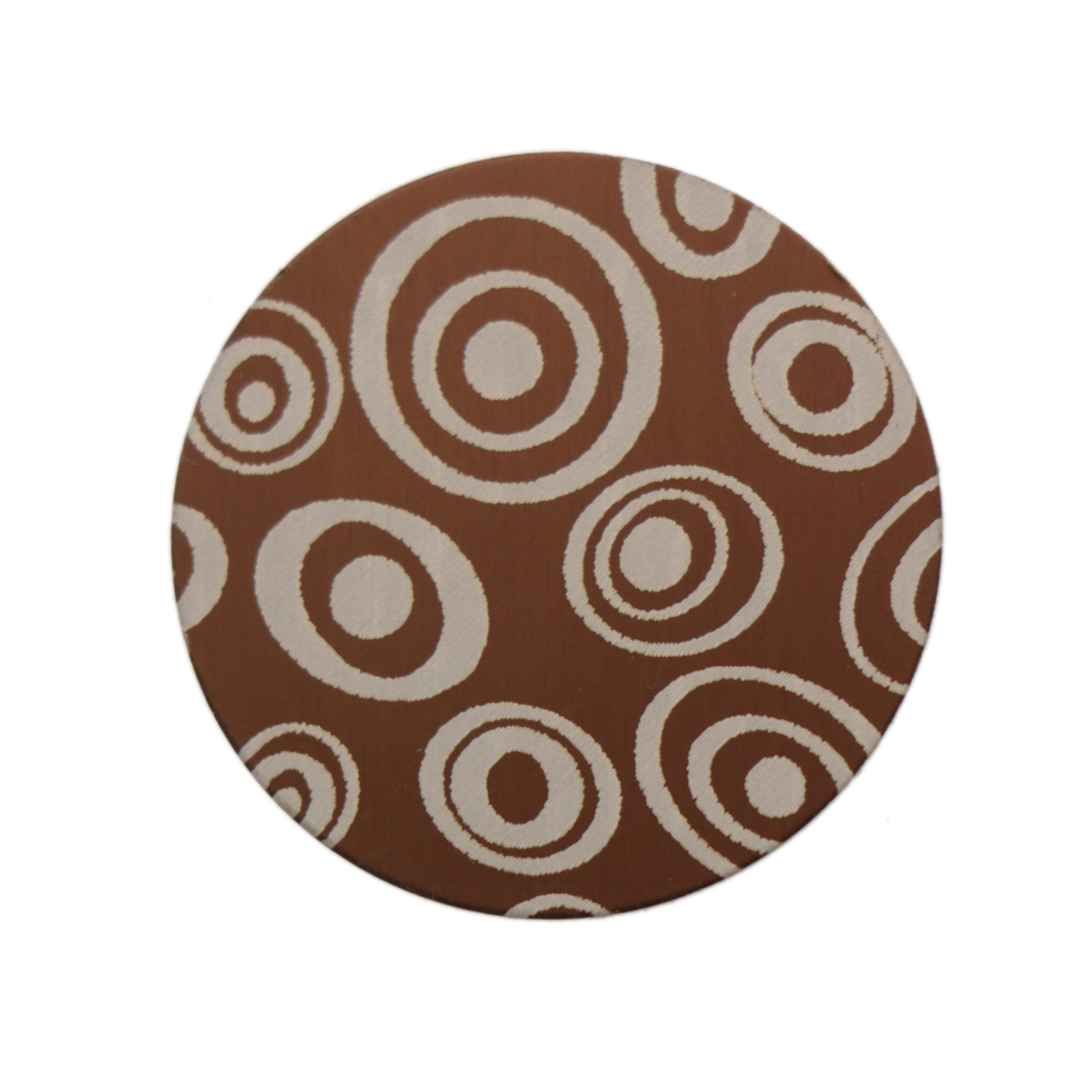 art blanks aluminium fancy bronze round 25mm - spotted pattern | 1pc