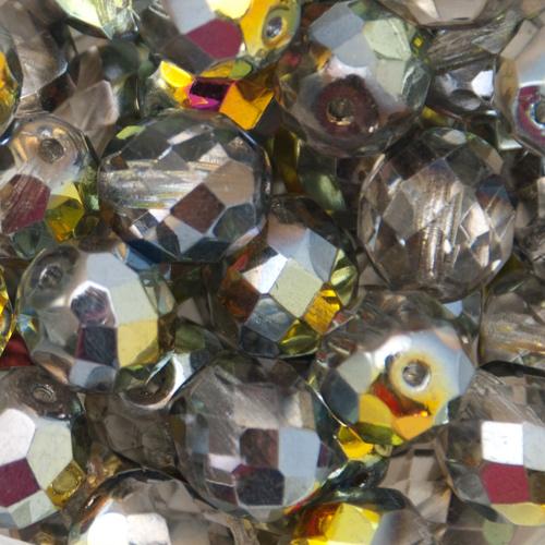 czech fire-polished round beads crystal marea 10mm | 10pc