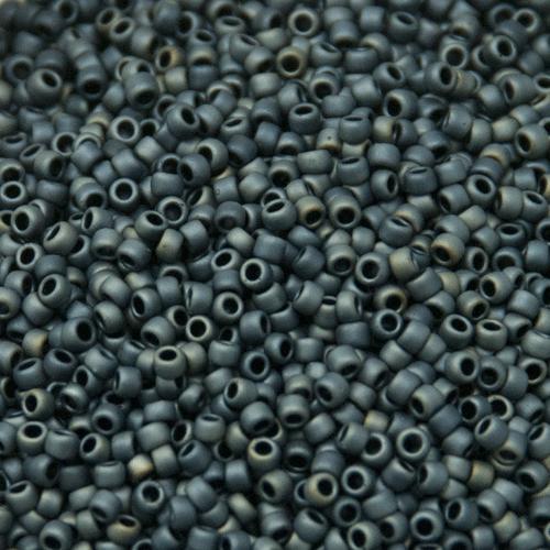 rocaille toho seed beads 15/0 - matte color gunmetal (612) | 10gr