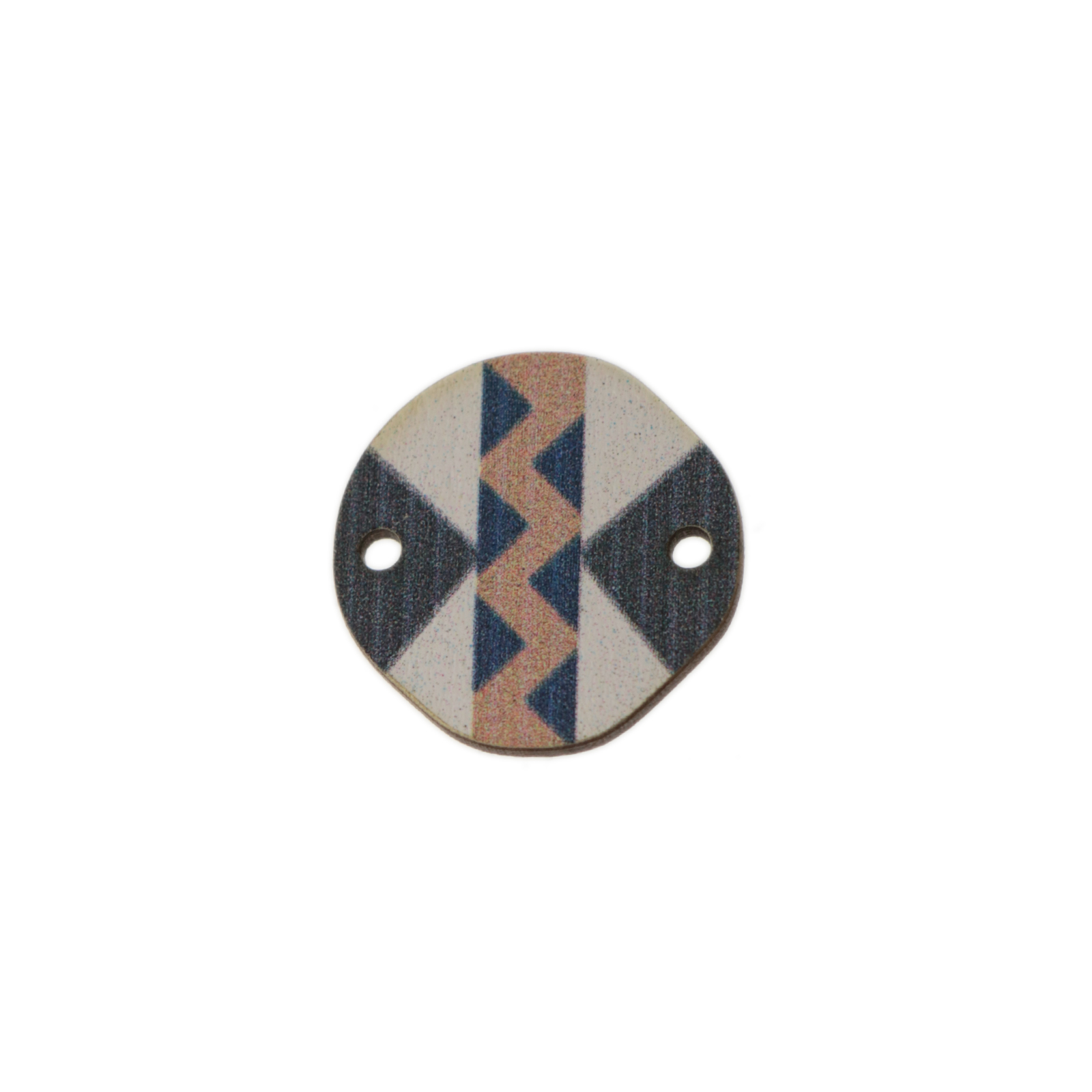 wooden connector - apache white - round 22mm | 2pc