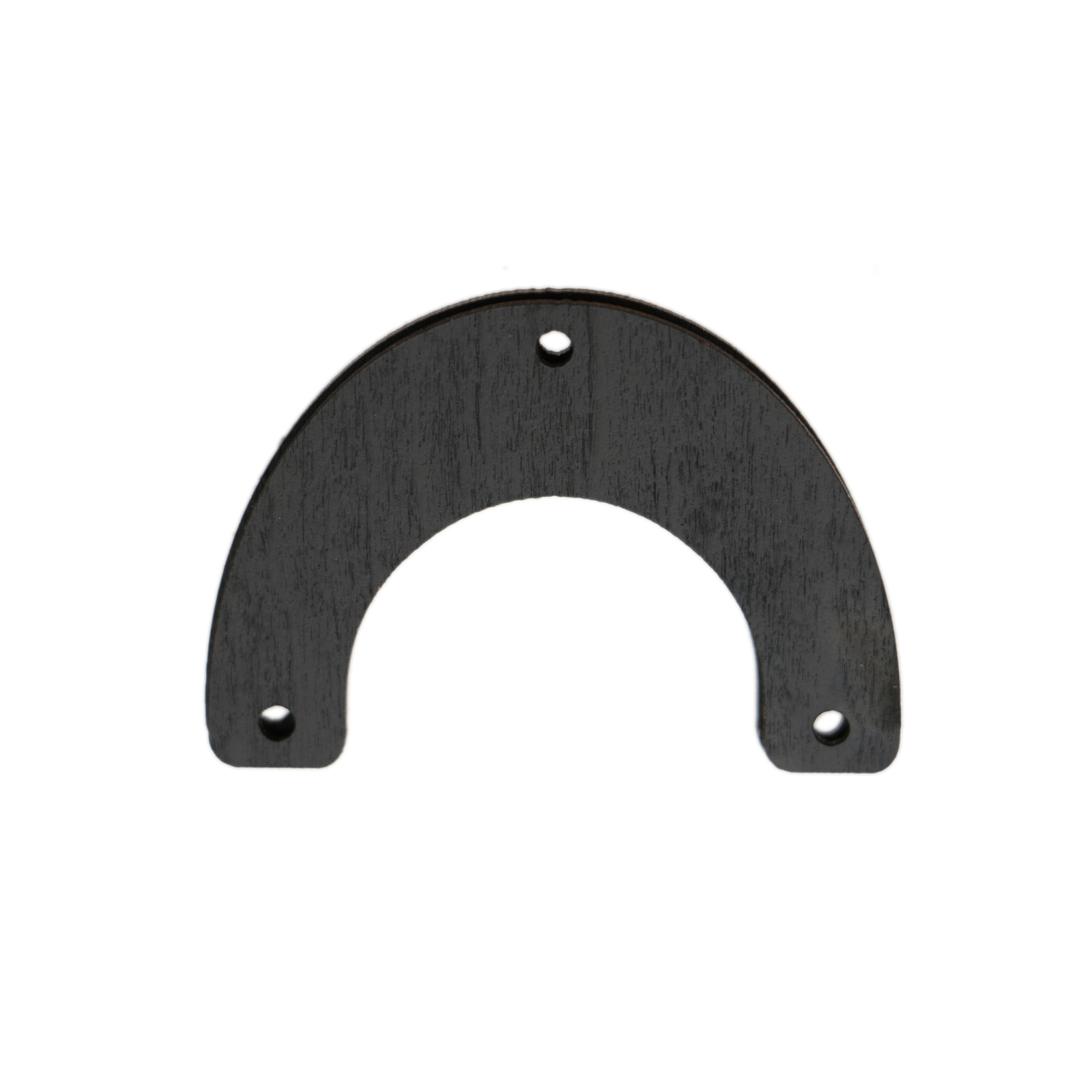 wooden connector - dark grey - arc 40x30mm | 1pc