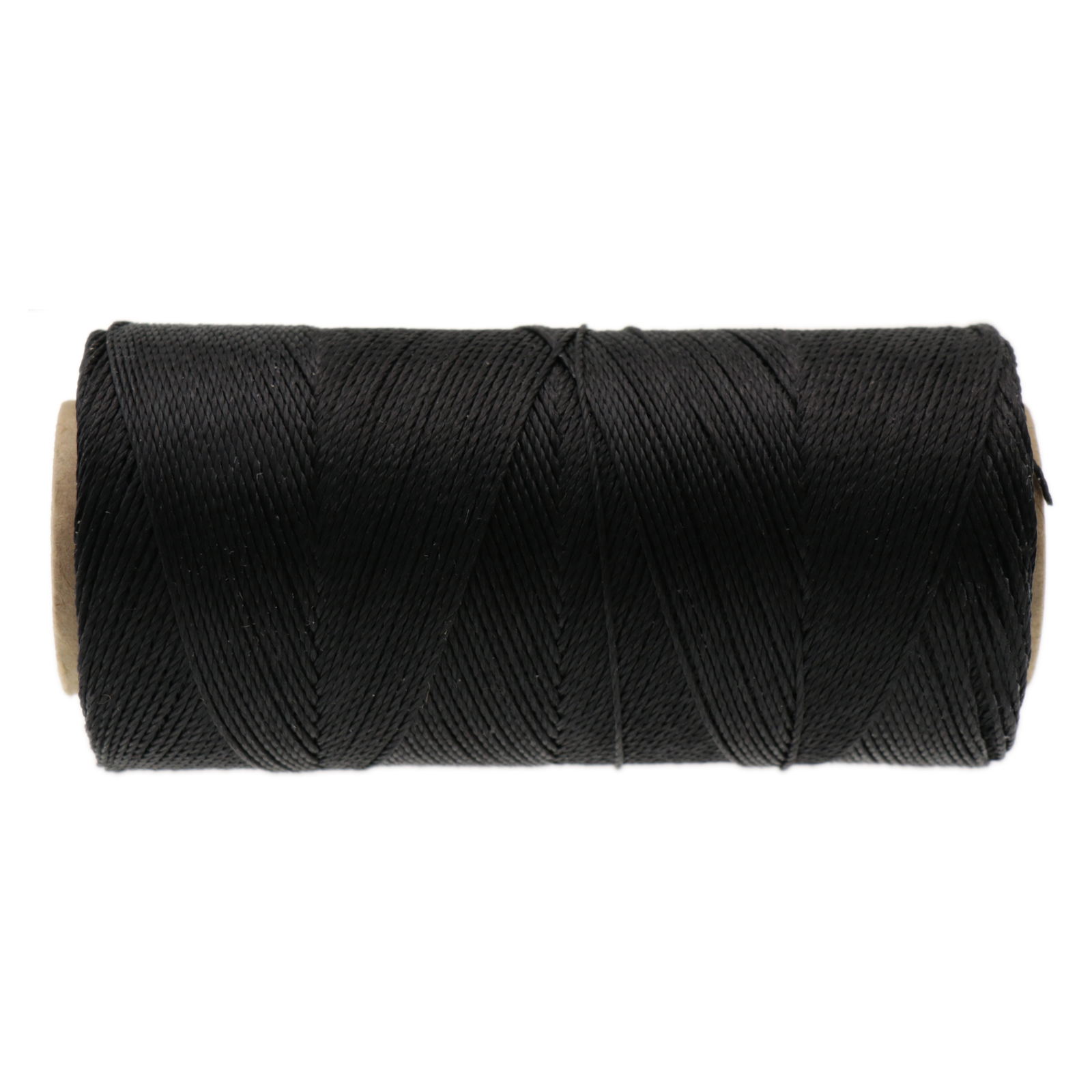 linhasita waxed polyester cord - black 0,75mm - 100gr spool (aprox. 250mt) | 1pc
