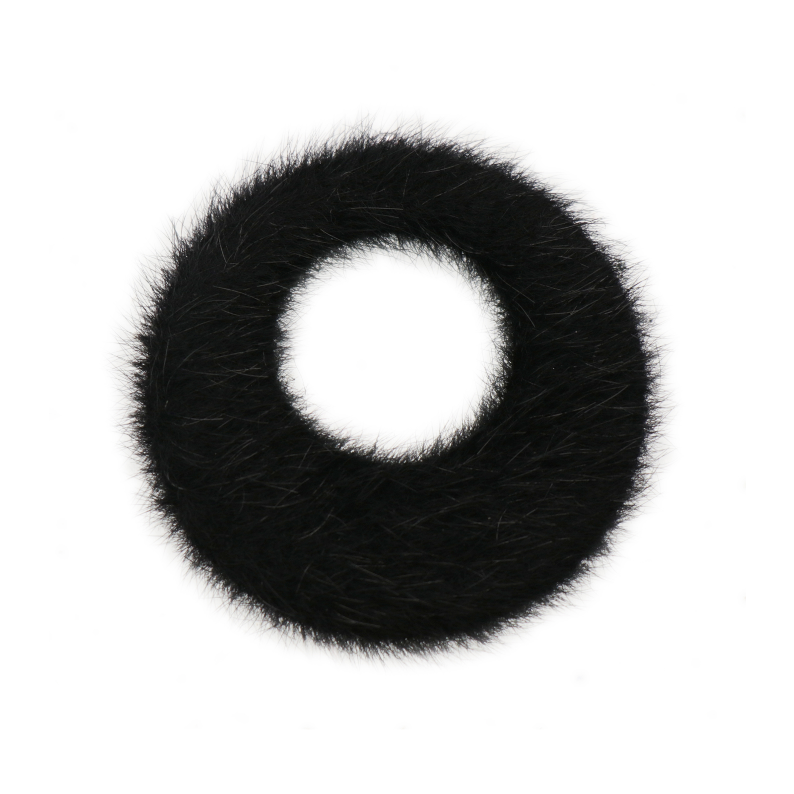 velvet fur anhänger schwarz 40mm | 2st