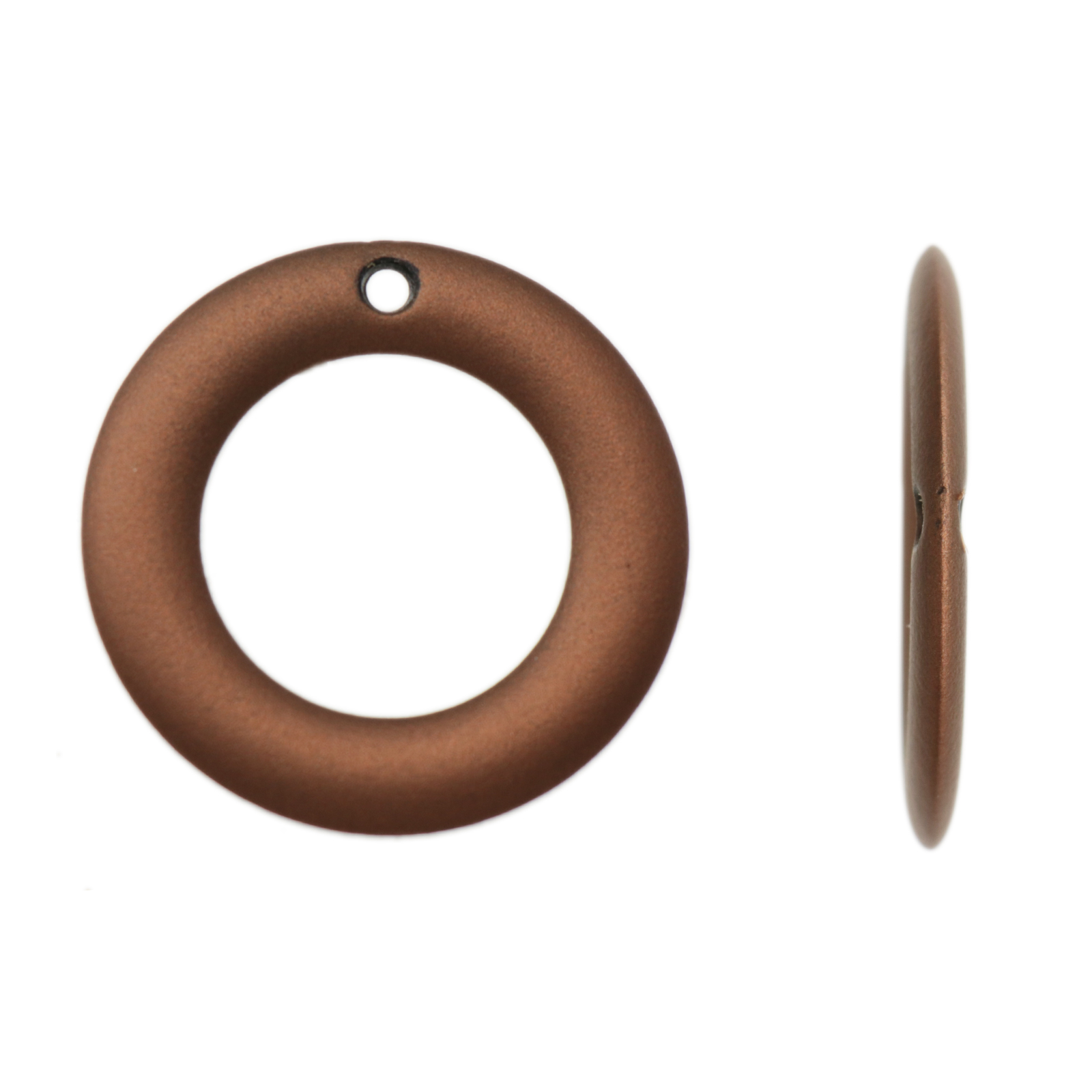 acrylic satin pendant circle bronze 40mm | 2pc