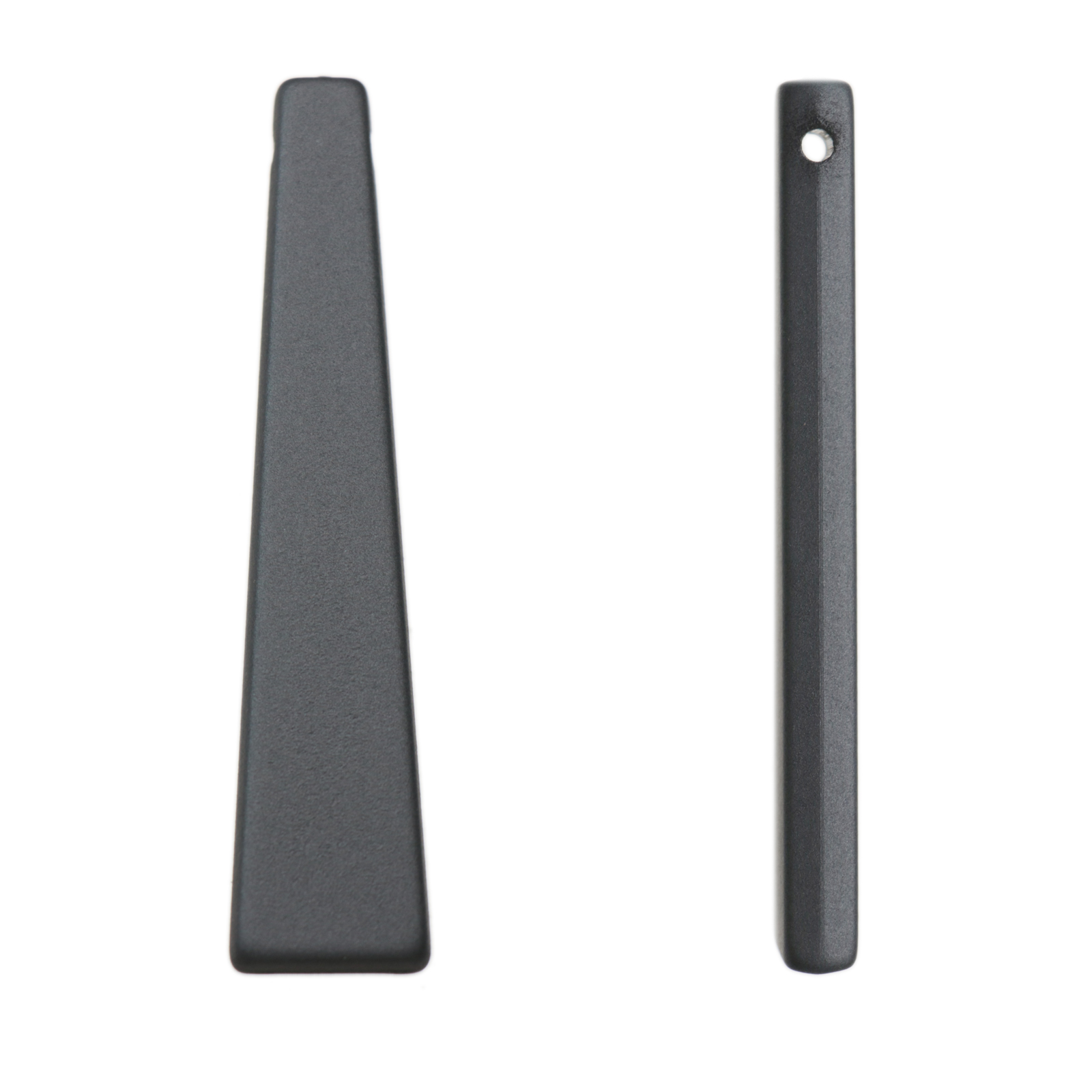 gummieffekt acryl anhänger bar hematite 80x17mm | 1st