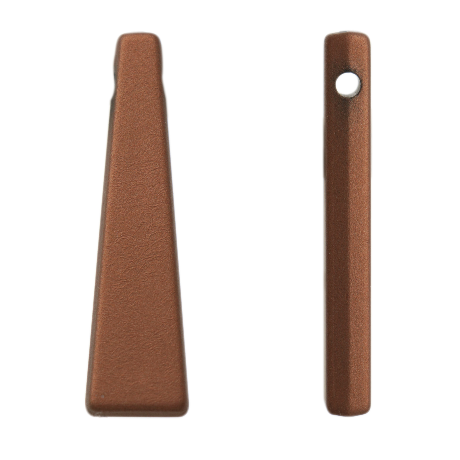 acrylic satin pendant bar bronze 45x12mm | 2pc