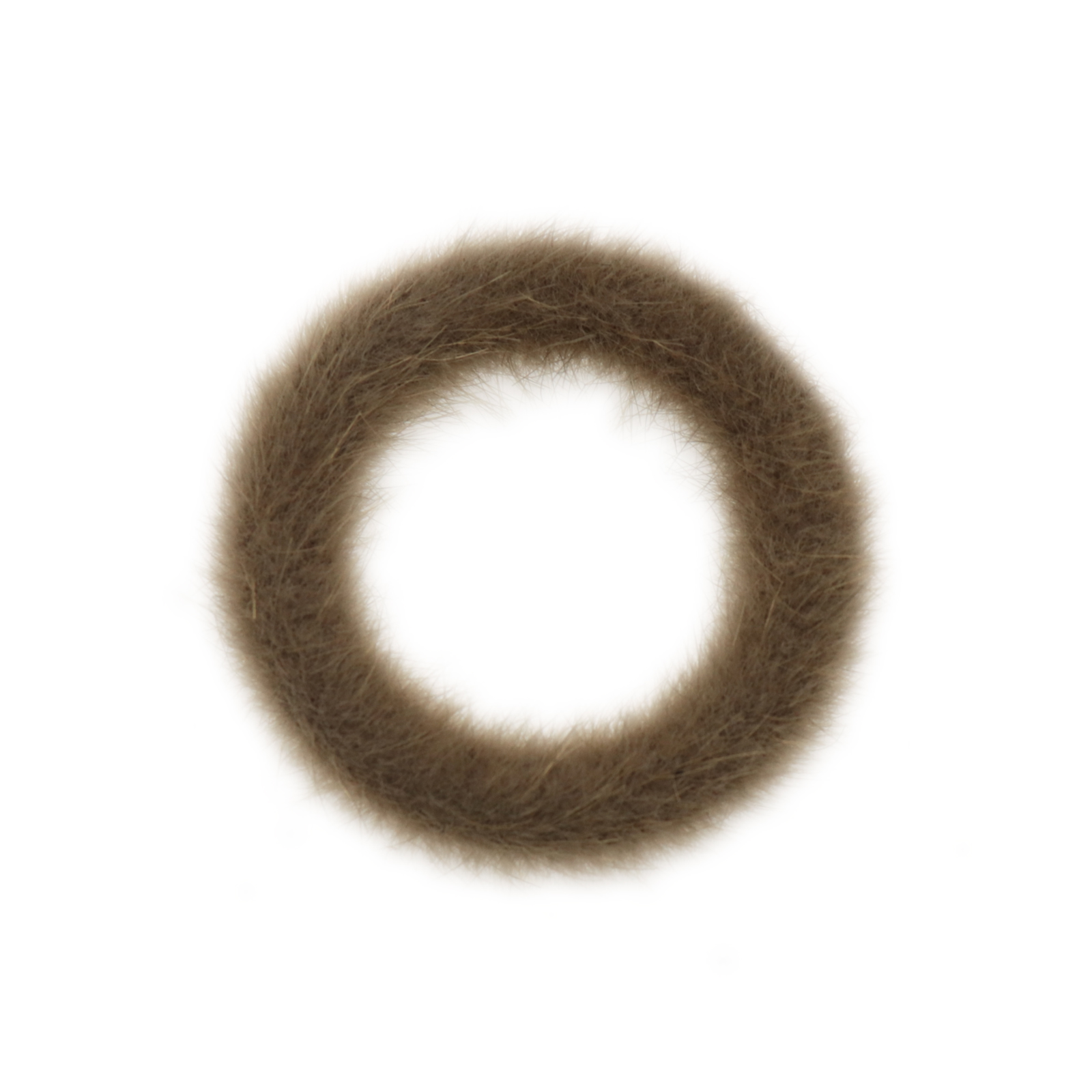 velvet fur beige circle 36mm | 2pc
