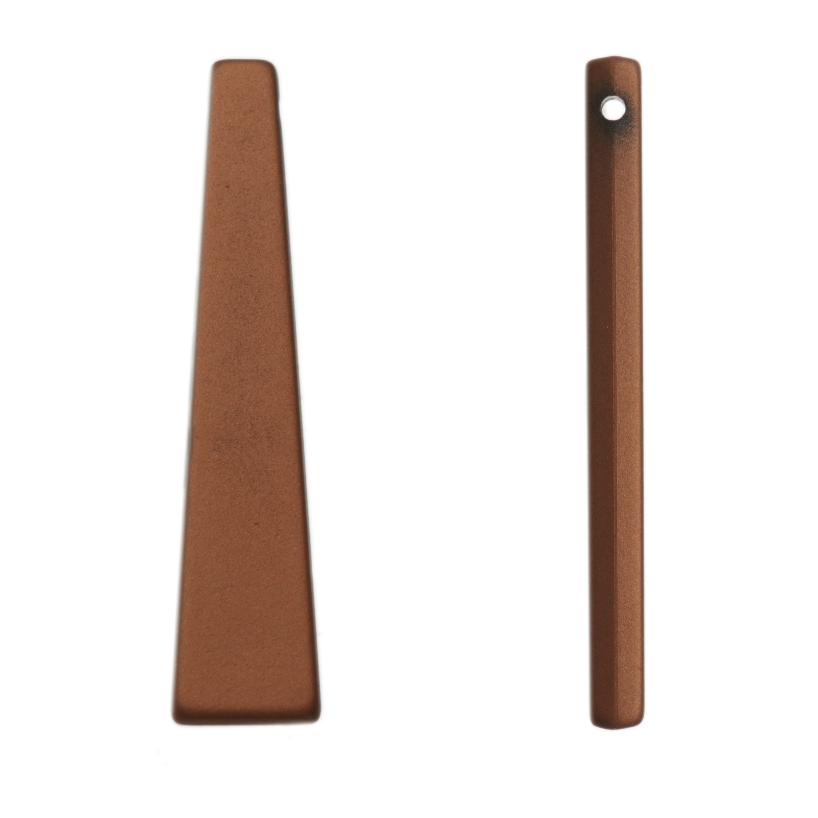 acrylic satin pendant bar bronze 80x17mm | 1pc