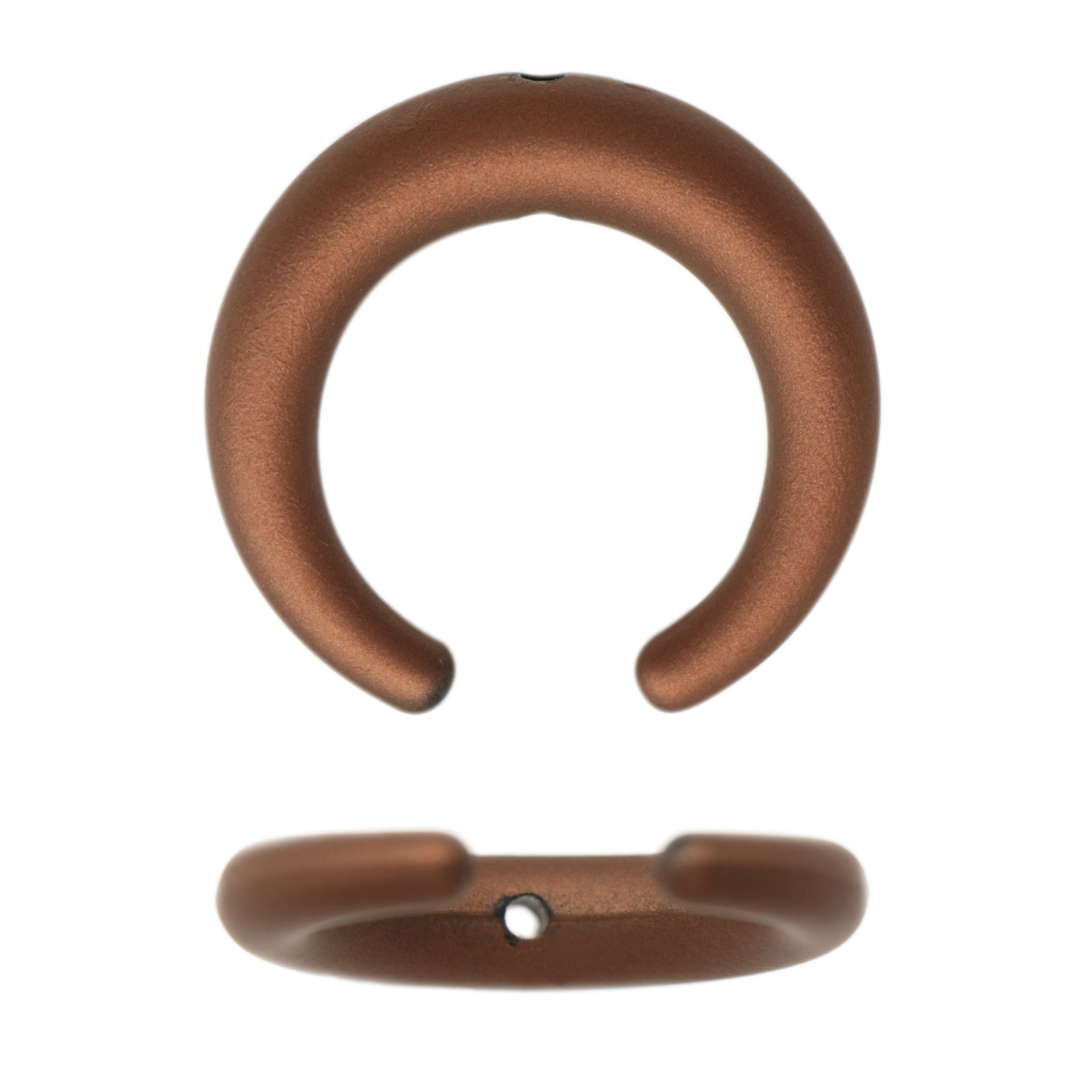 acrylic satin pendant horn bronze 35mm | 2pc