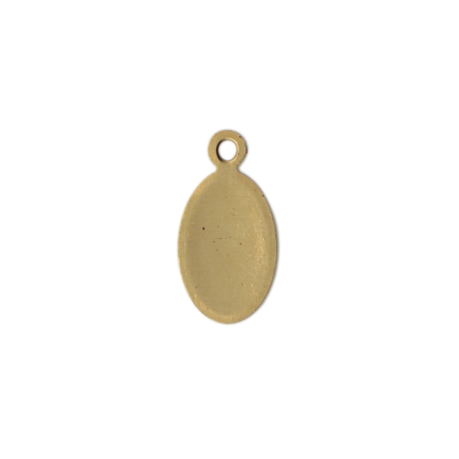 premium blanks brass oval tag with ring 10x5mm | 8pc