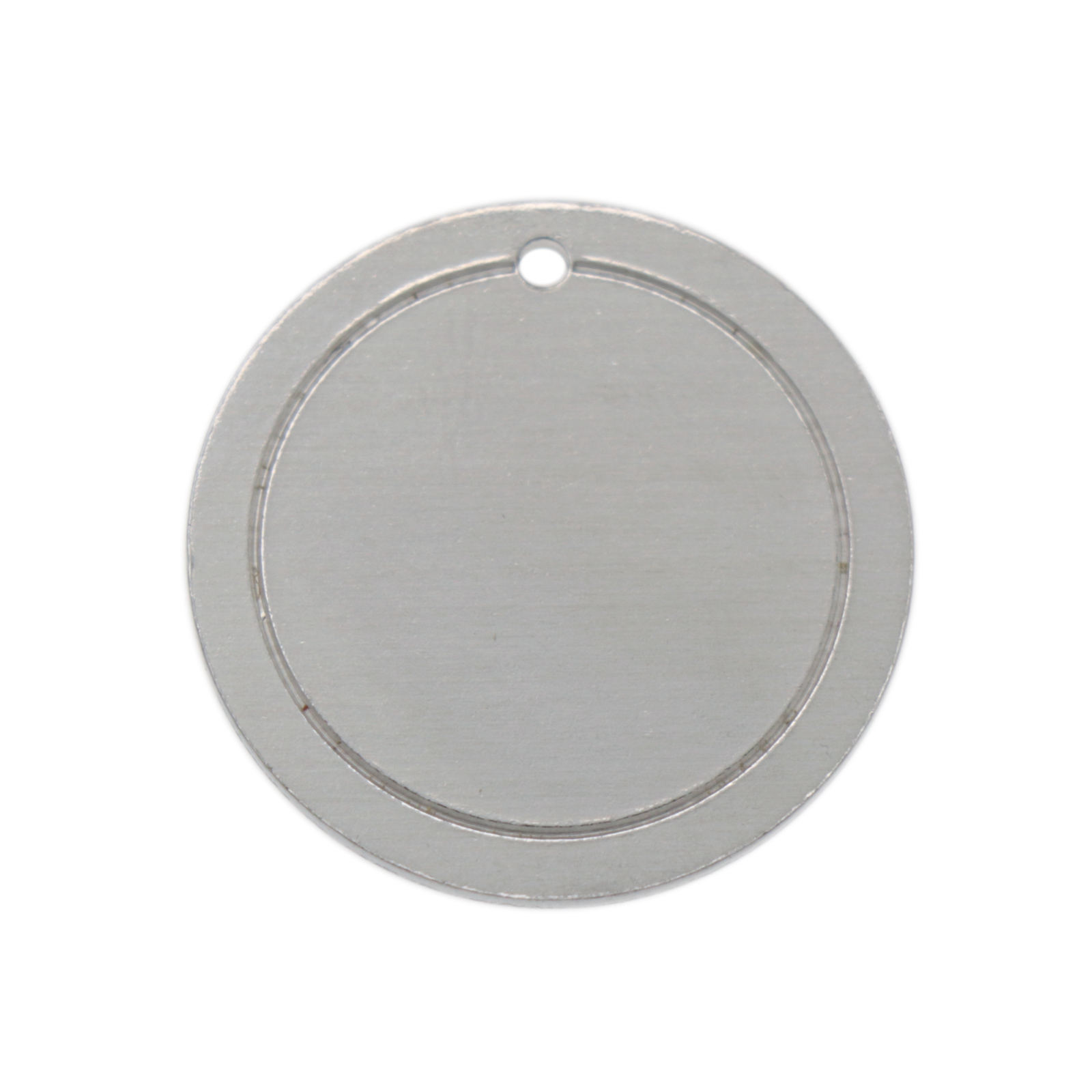 premium blanks aluminum framed circle tag 25mm | 4pc