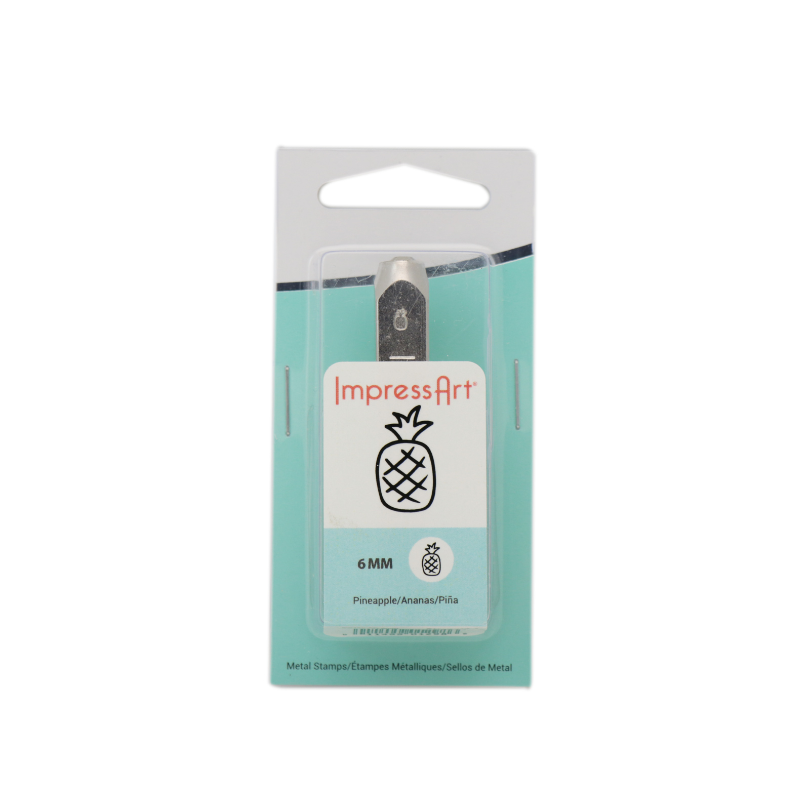 design stamp pineapple 6mm | 1pc