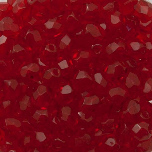 czech fire-polished round beads siam ruby 4mm | 50pc