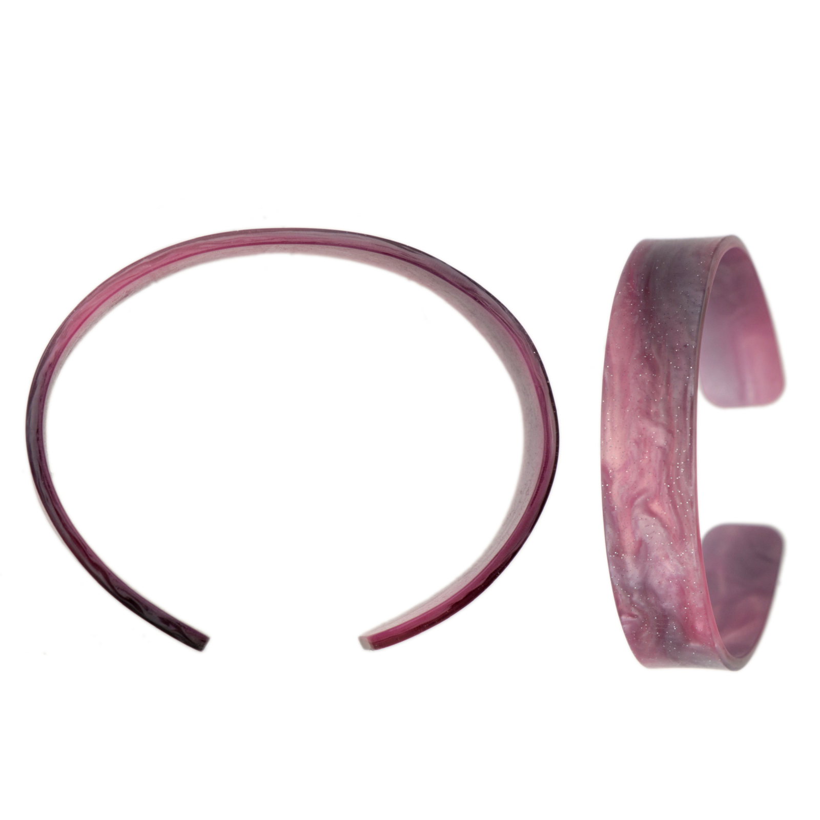 armband plexiglass purpur glitter 170x15mm | 1st