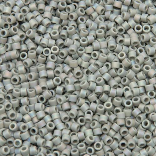 miyuki delica 11/0 - matte opaque grey ab | 8gr