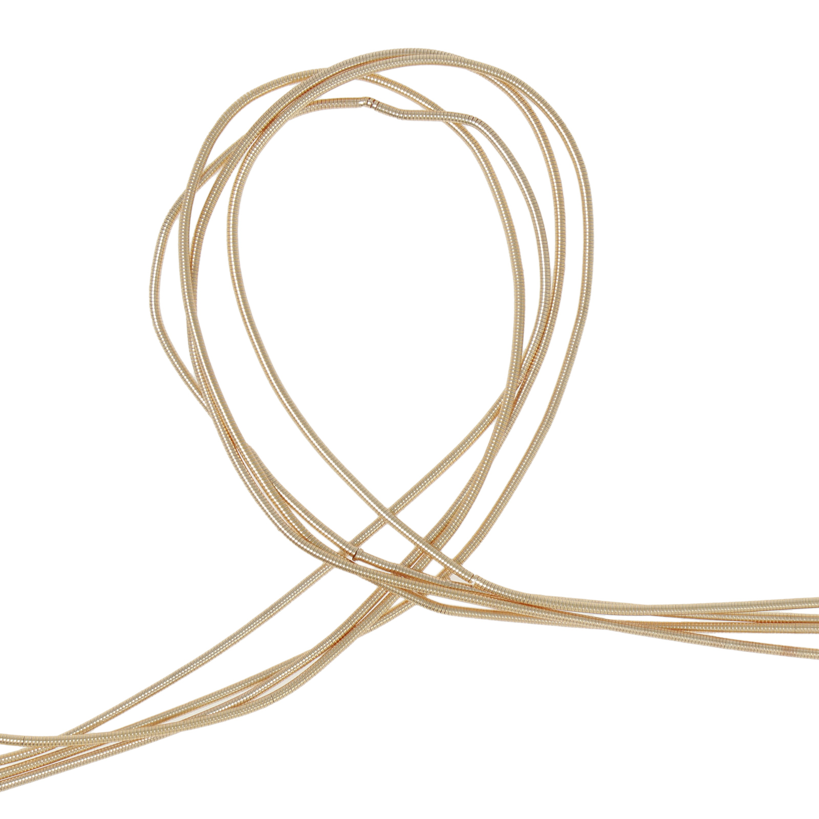 clear gold plated french wire 0,70mm - 4x35-40cm package | 1pc