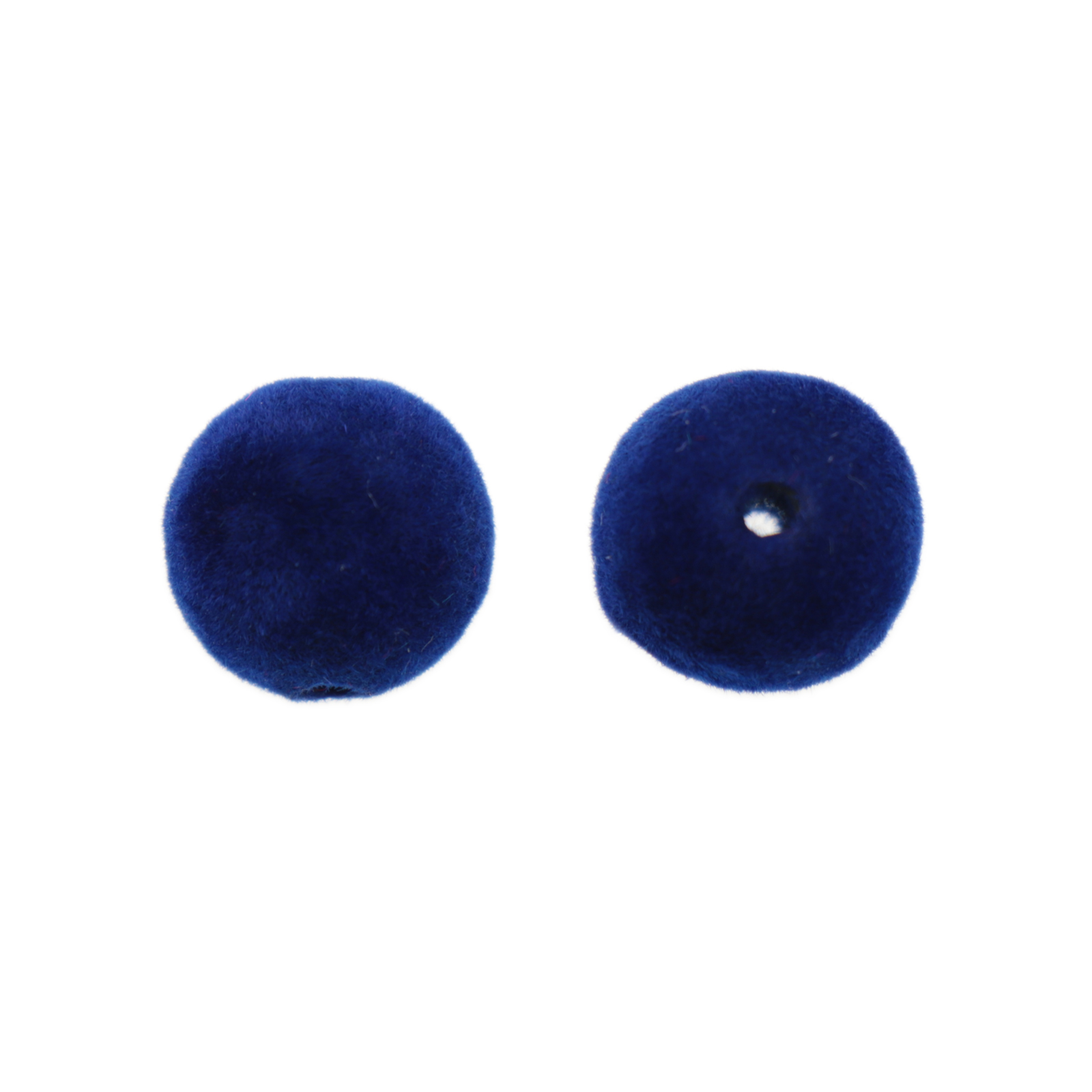 velvet line blue round bead 12mm | 8pc