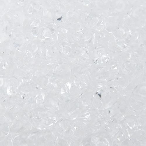 superduo seed beads 5x2,5mm - crystal | 10gr
