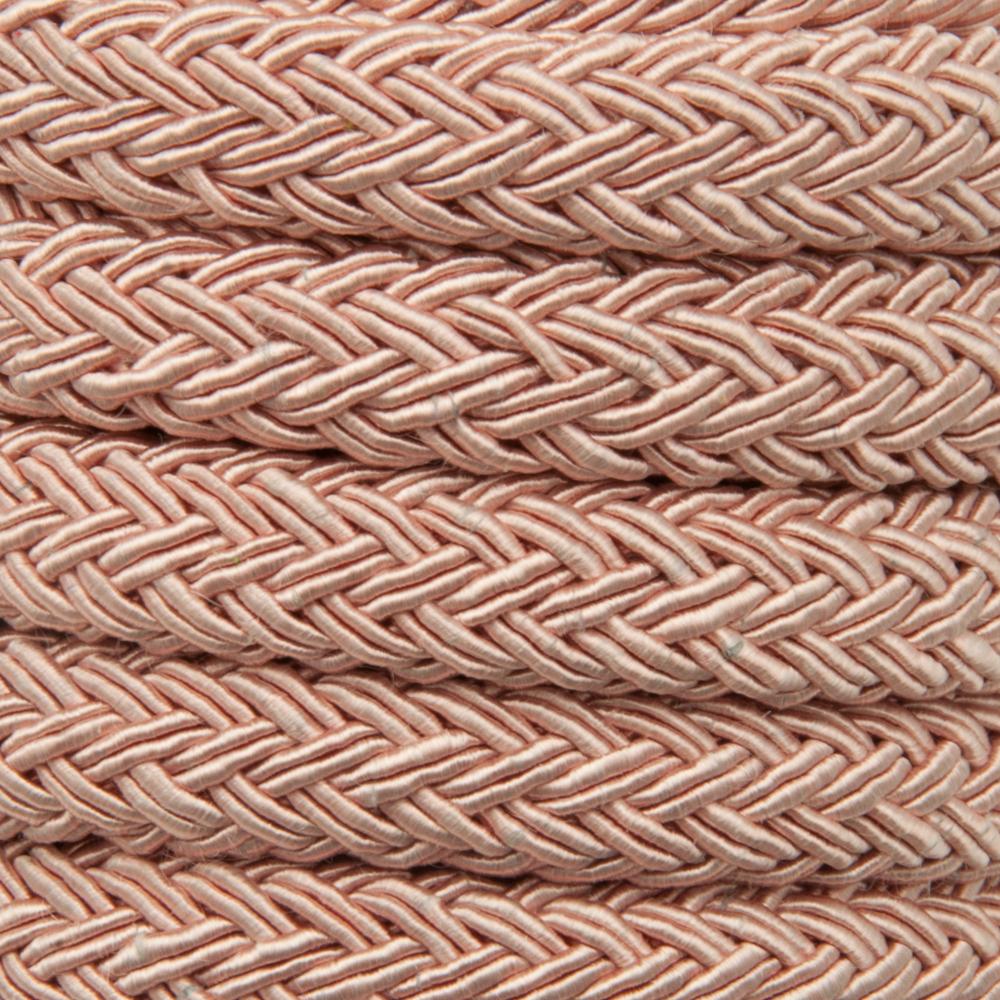 textile braided regaliz pink 10x8mm | 20cm