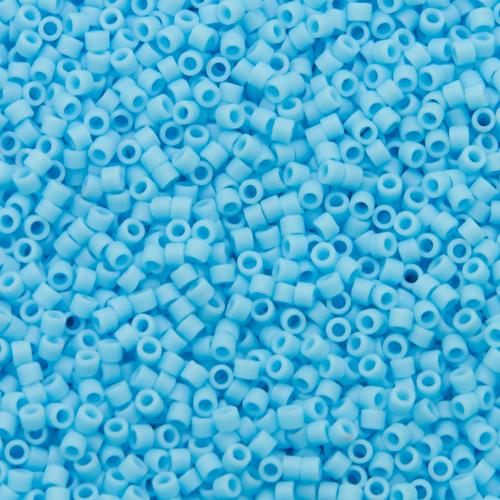 miyuki delica 11/0 - matte opaque turquoise blue | 8gr