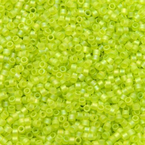 miyuki delica 11/0 - matte transparent cheartreuse ab | 8gr