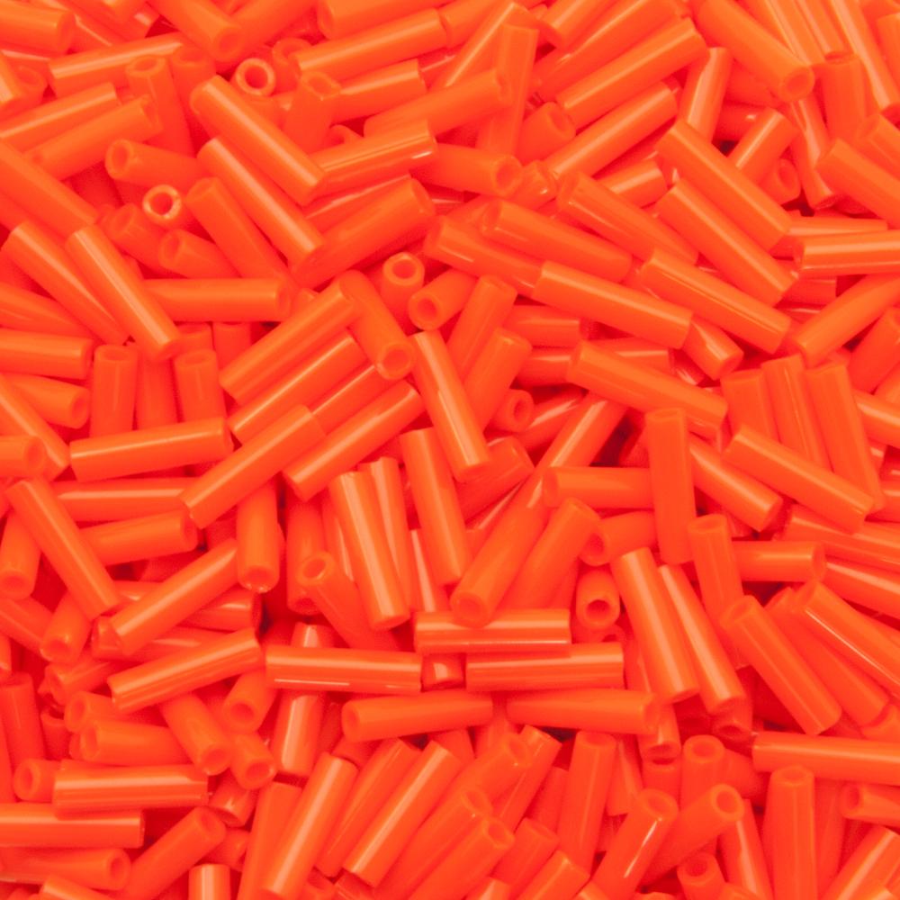 bugle miyuki beads 6mm - opaque orange (406) | 10gr