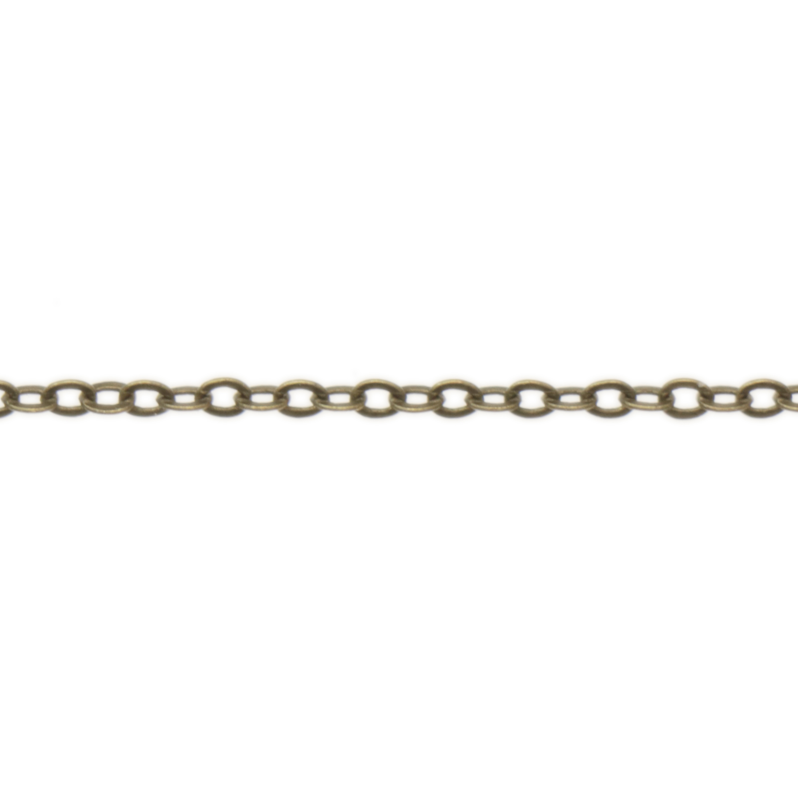 antique bronze plated hammered rolo chain oval 1,5mm | 1mt
