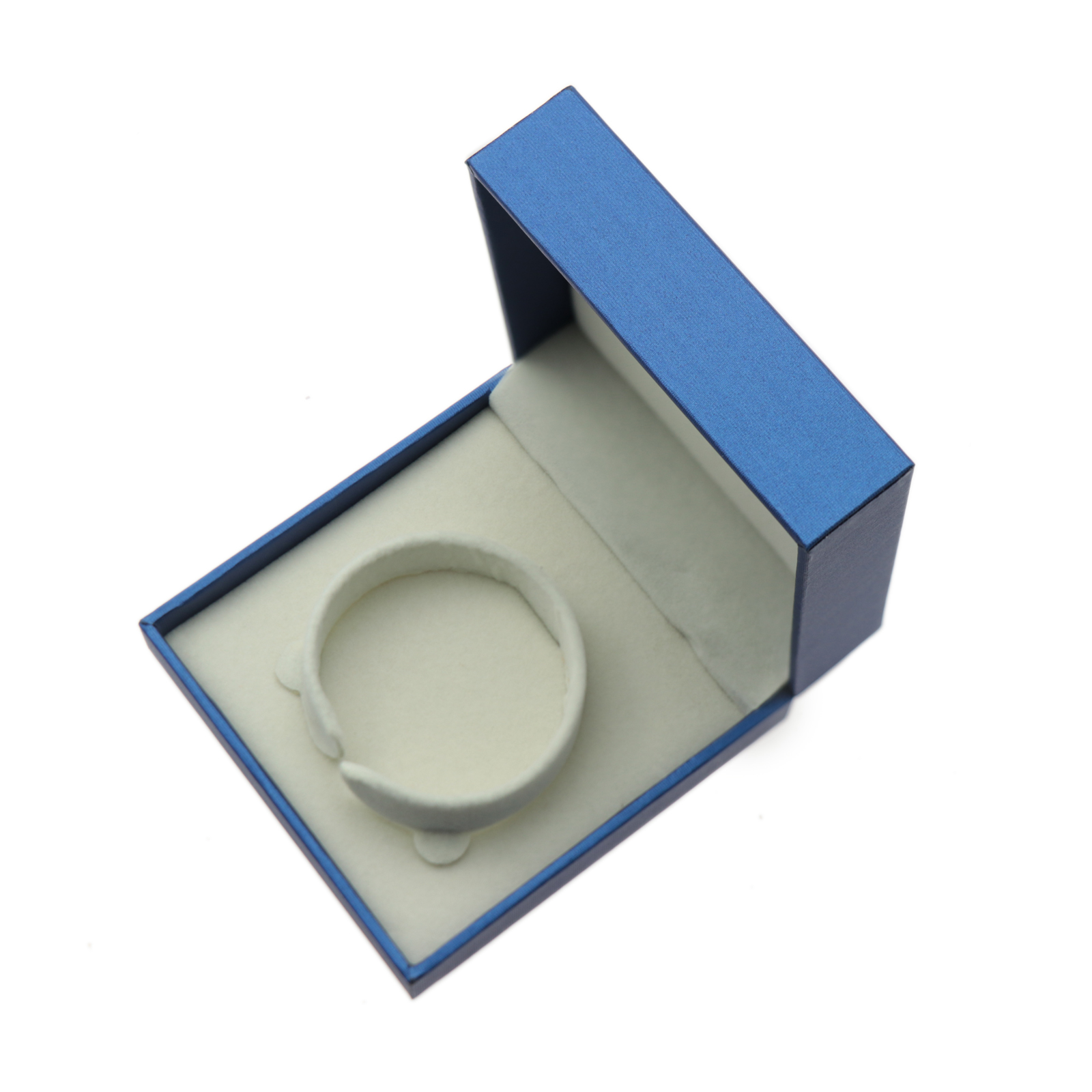 deluxe jewelry box - blue - 9x9x4cm | 1pc