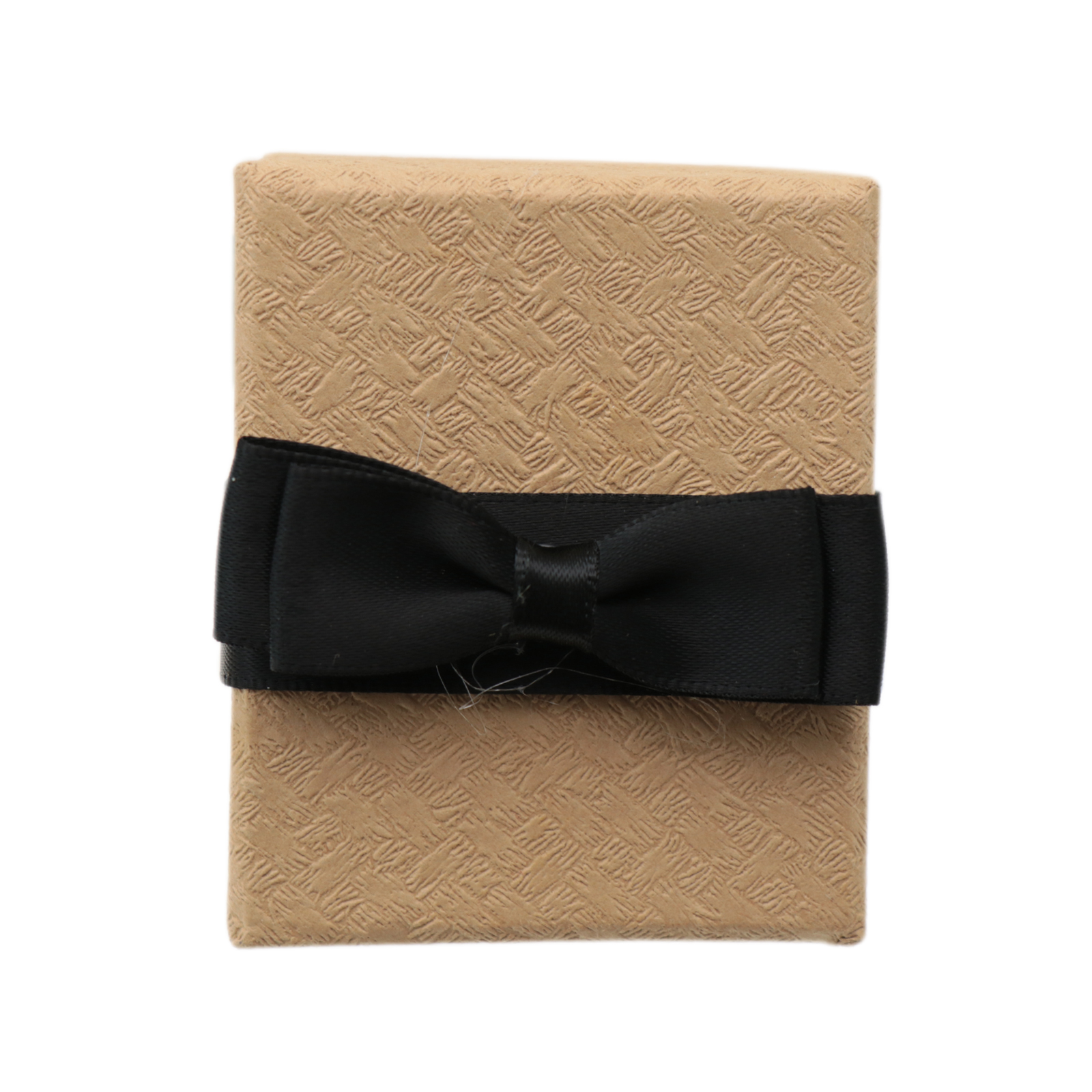 paper jewelry box - craft with black bow - 6x5cm | 1pc