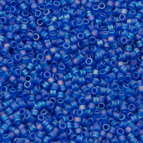 miyuki delica 11/0 - matte transparent cobalt ab | 8gr