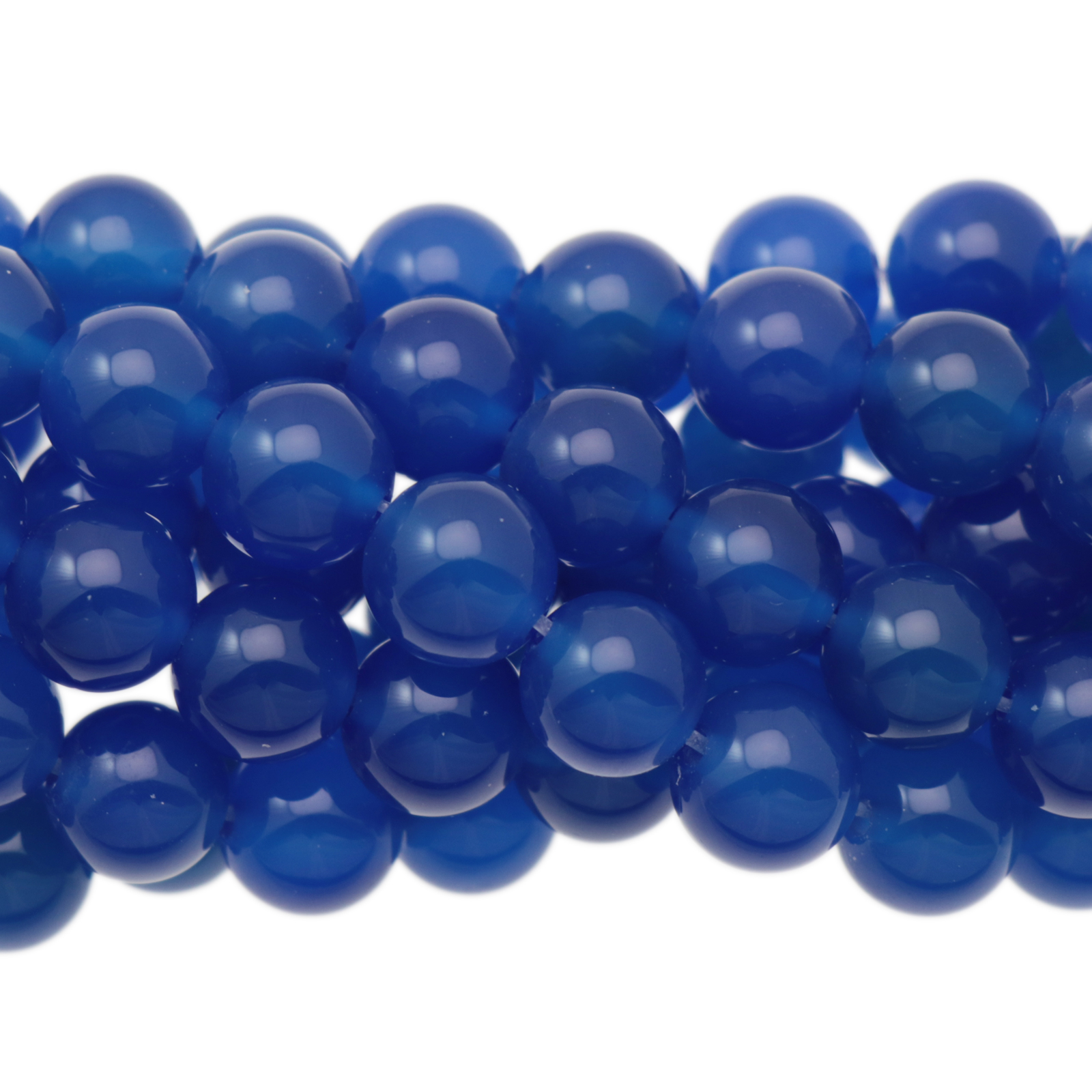 blue onyx smooth round 10mm | 10pc