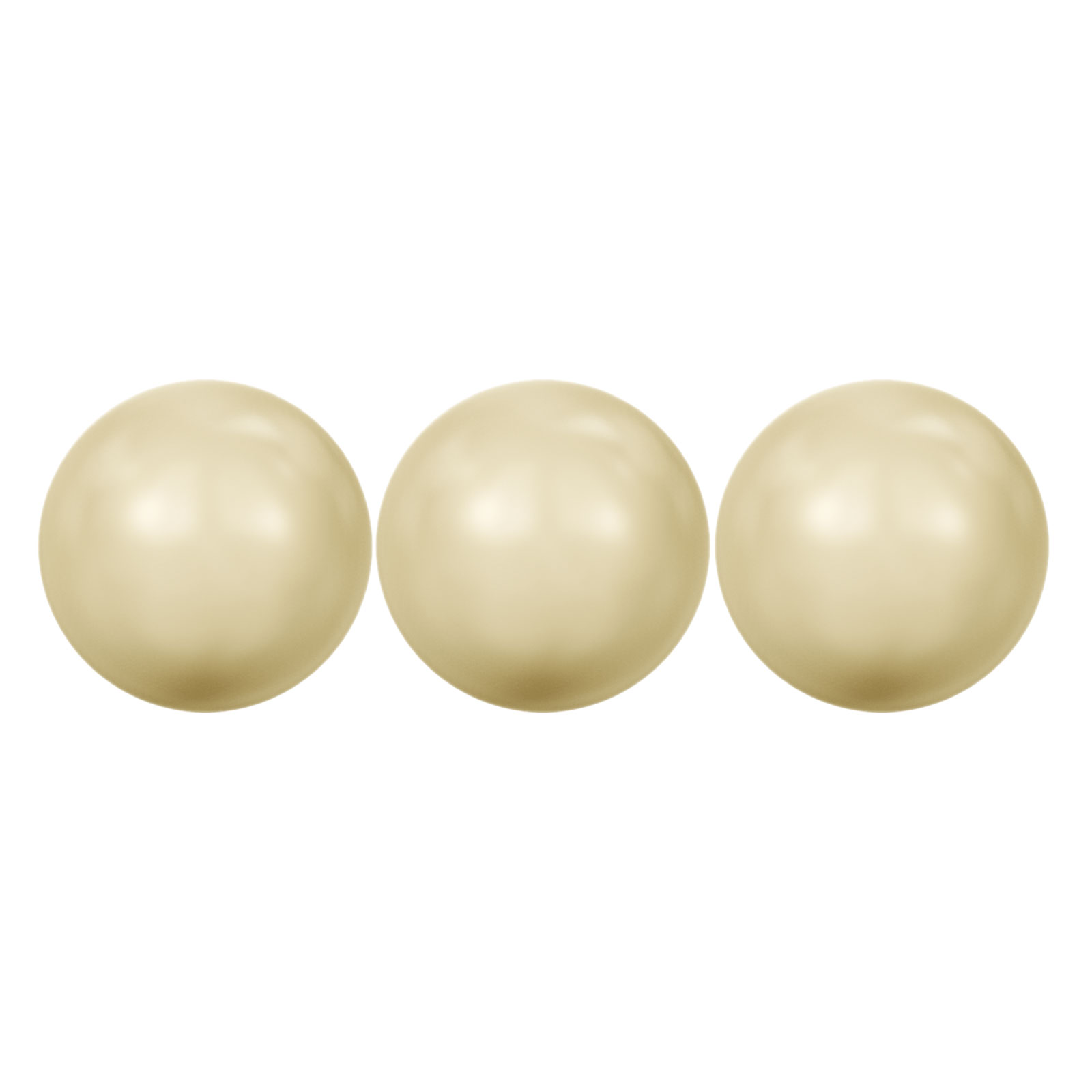 runde perlen (5810) light gold 10mm | 5st