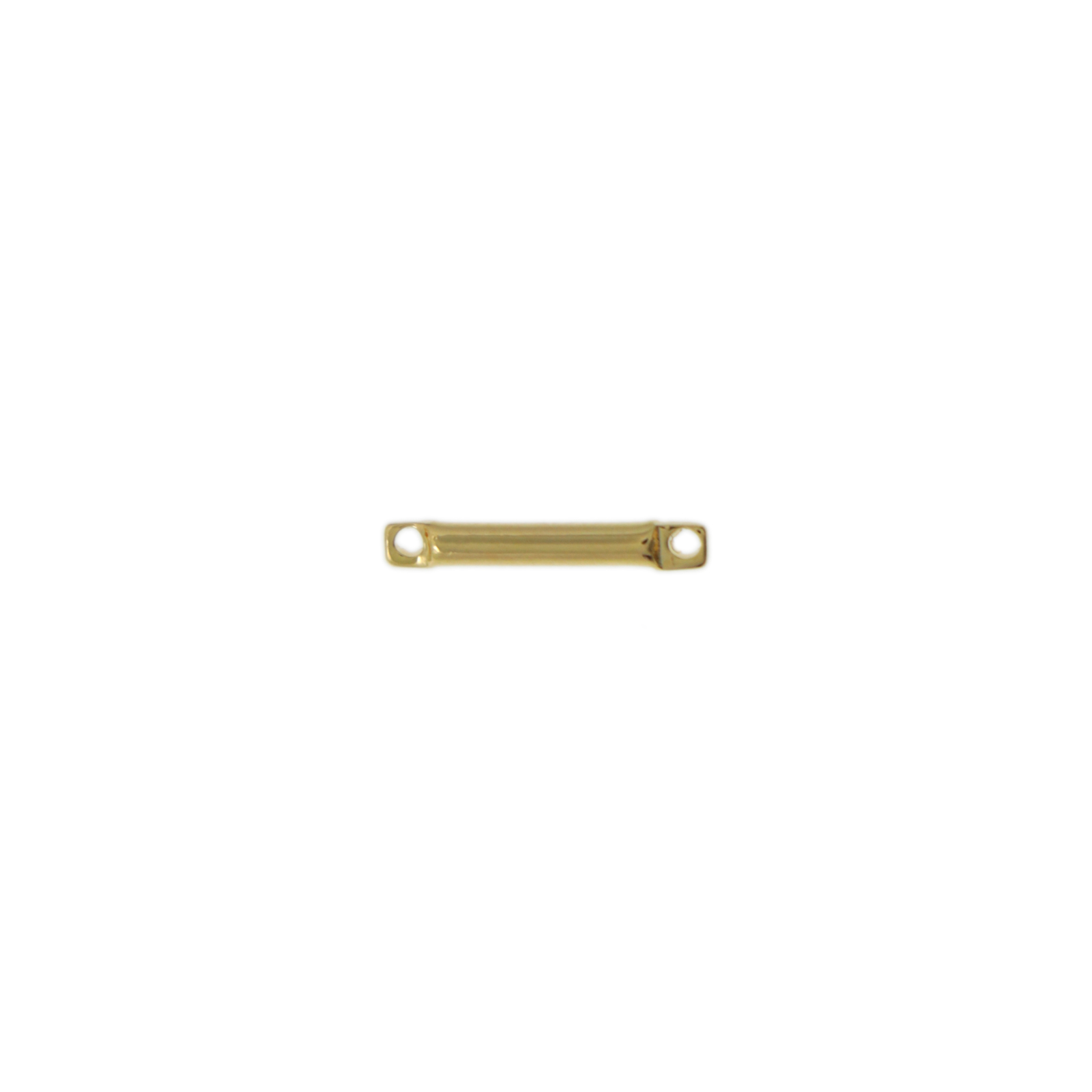 minimal jewelry gold plated bar link 10x1,5mm | 4pc