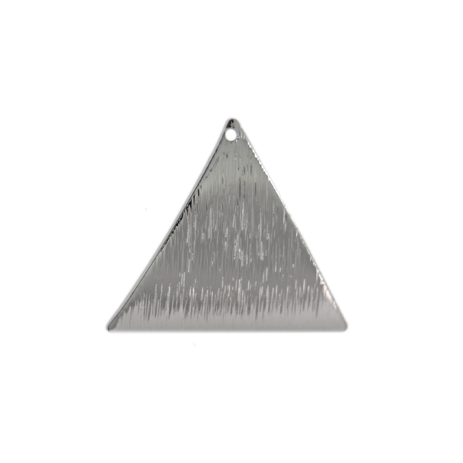 minimal jewelry rhodium silver plated triangle pendant 22x20mm | 2pc