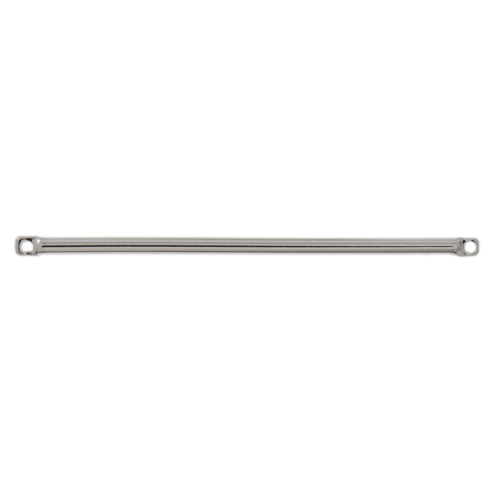 minimal jewelry rhodium silver plated bar link 40x1,5mm | 2pc