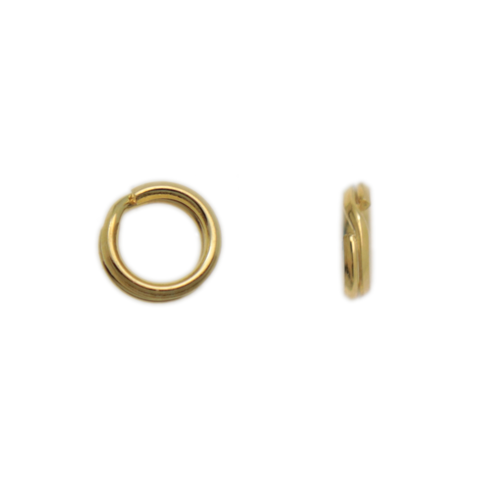 spaltringe 925 sterlingsilbe vergoldet 5mm | 10st