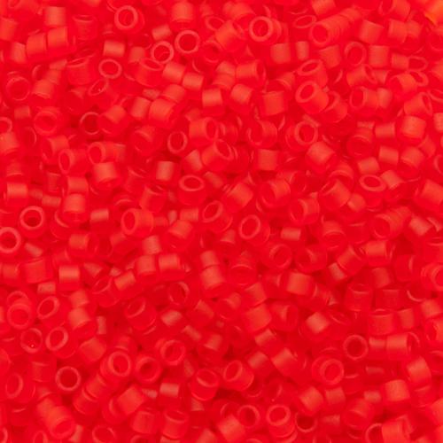 miyuki delica 11/0 - matte transparent light red | 8gr